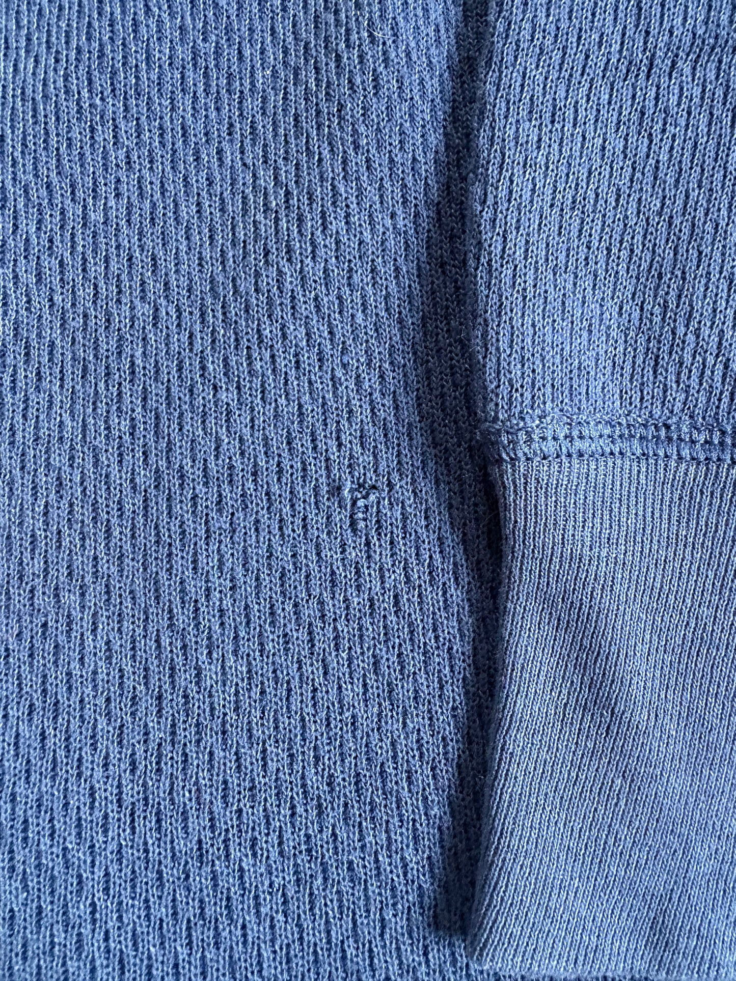 90s Blank Blue Thermal Undershirt