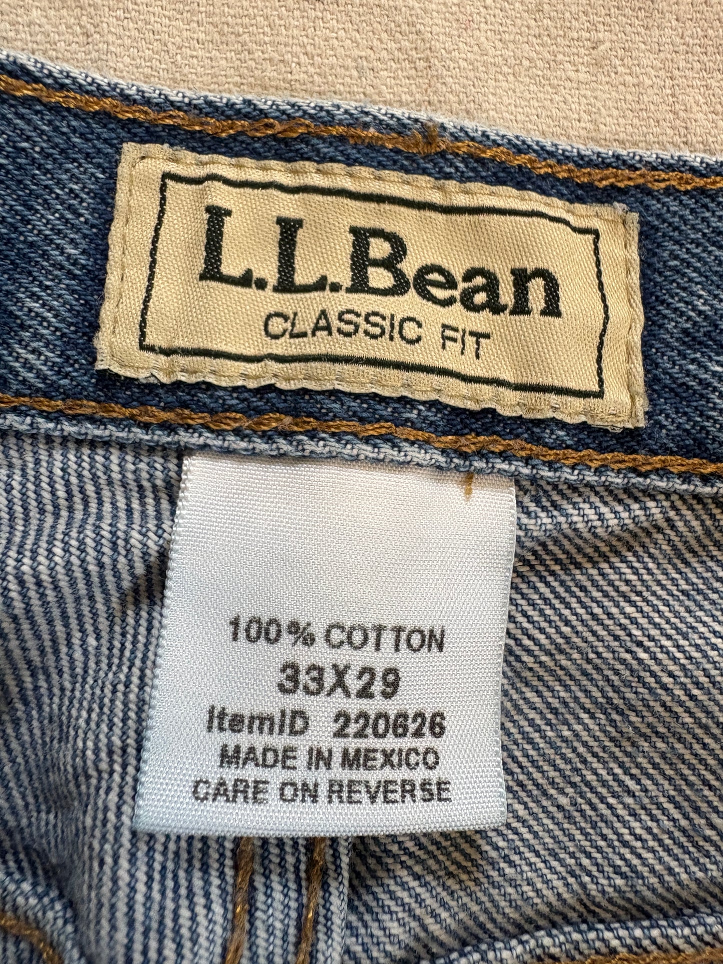 Vintage 90s LL Bean Faded Jeans