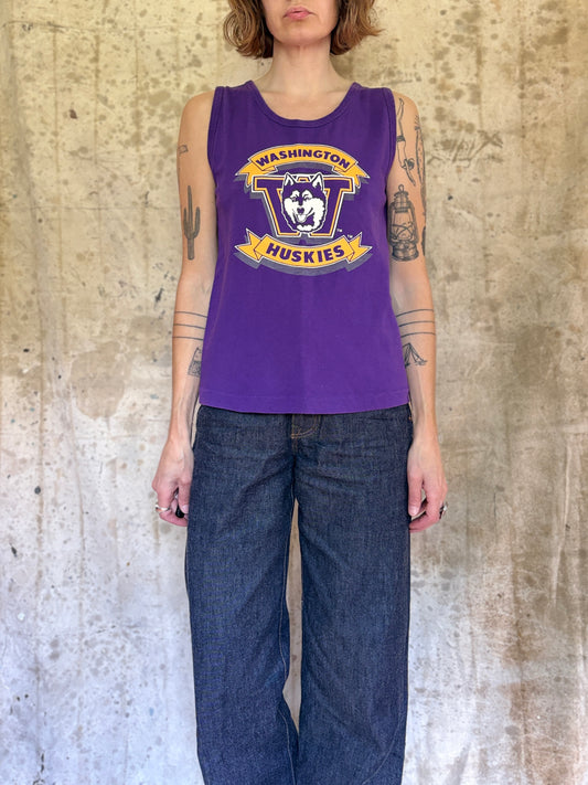 80s University Of Washington Huskies Tank Top