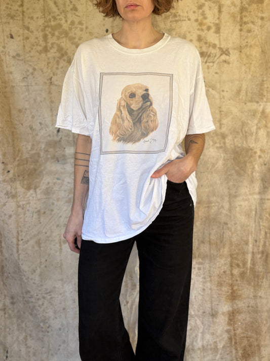 90s Cocker Spaniel Dog Portrait Tee