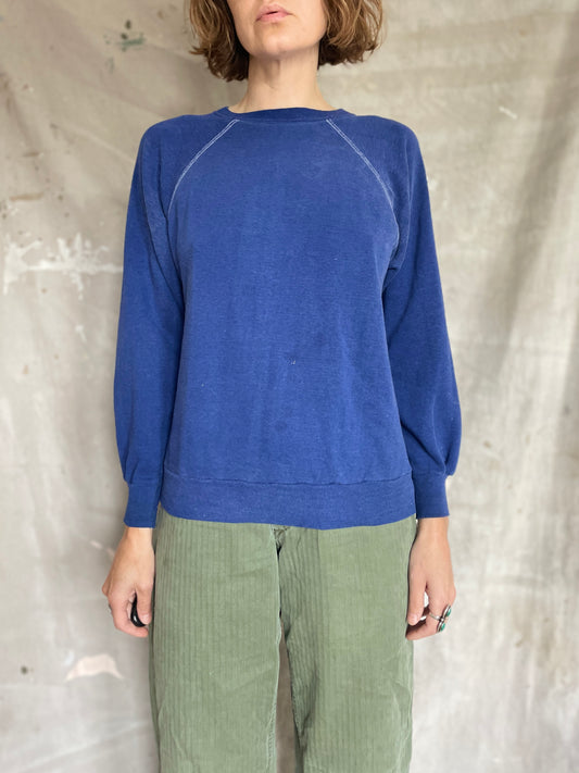 80s Blank Blue Sweatshirt