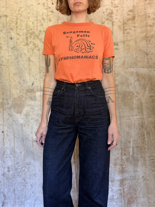 70s Champion Blue Bar Sangamon Falls Symphomaniacs Tee