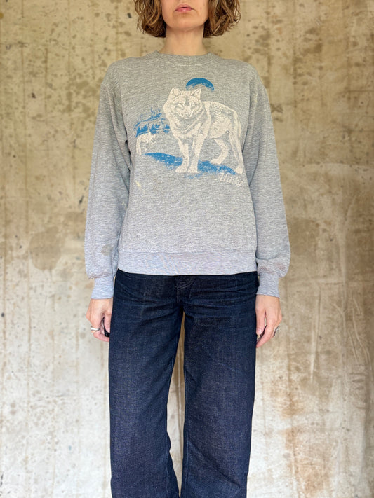 80s/90s Alaska Wolf Sweatshirt