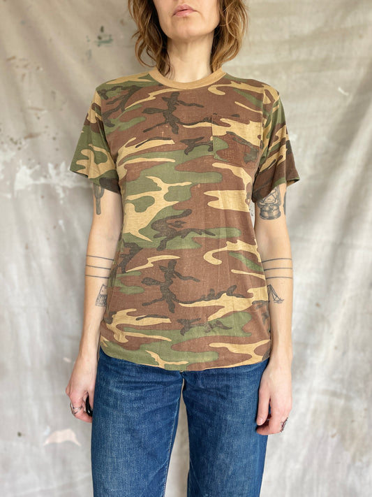 80s Camo Pocket Tee