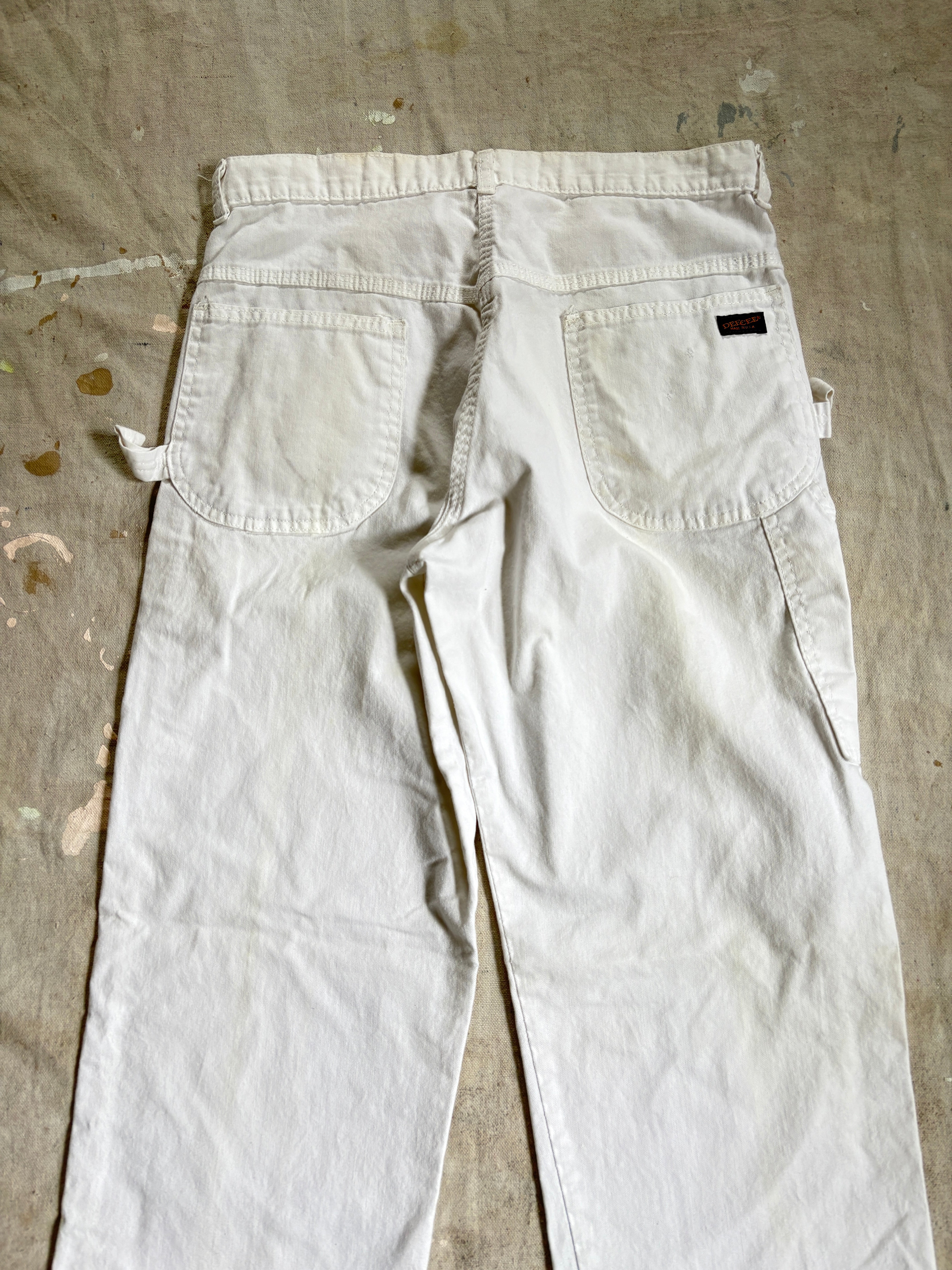 70s White DeeCee Carpenter Painter Pants – Double Barrel Dry Goods