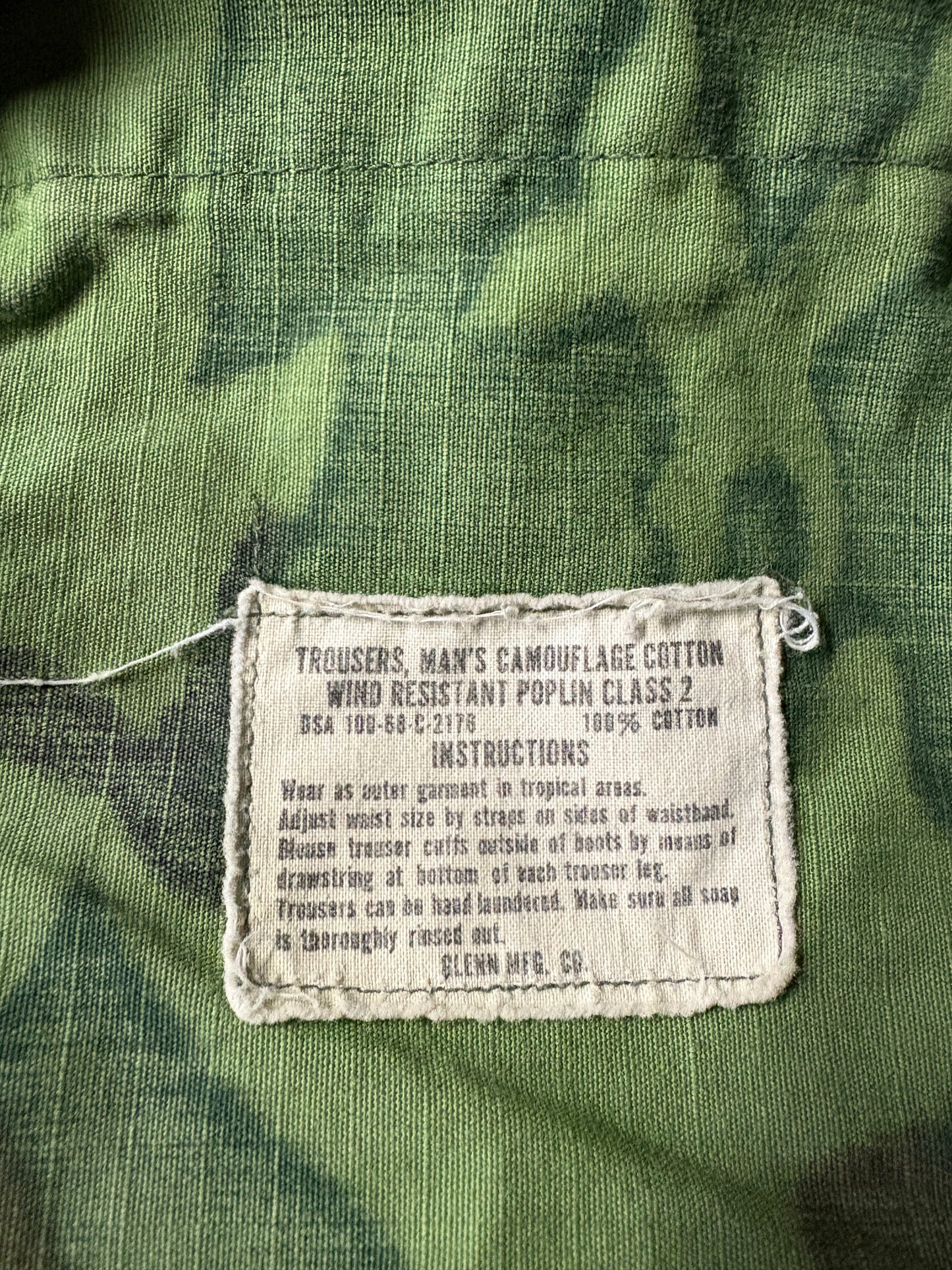 60s ERDL Cotton Poplin Trousers