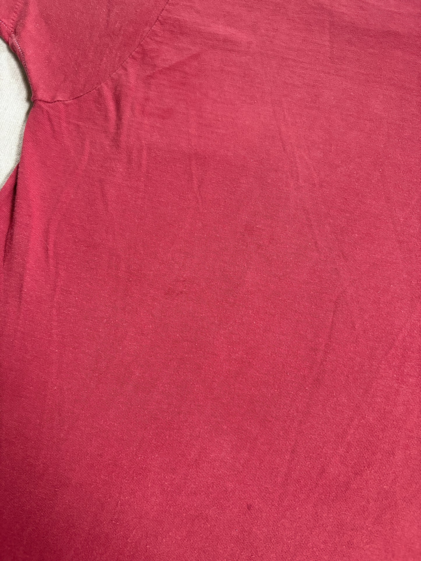 Vintage 70s Blank Maroon Pocket Tee