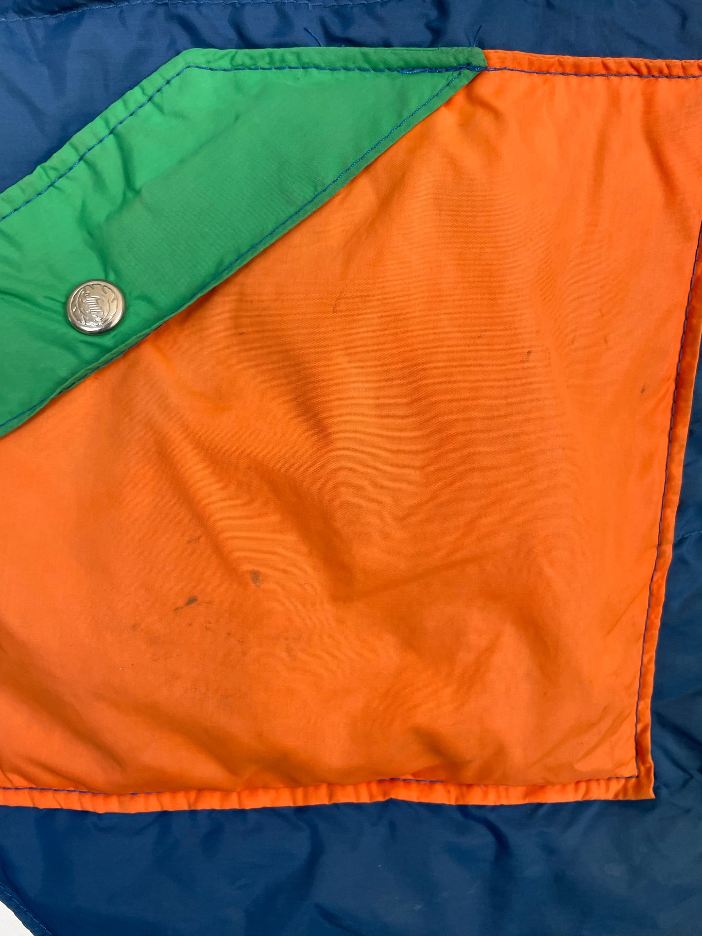 80s Block Color Goose Down Vest
