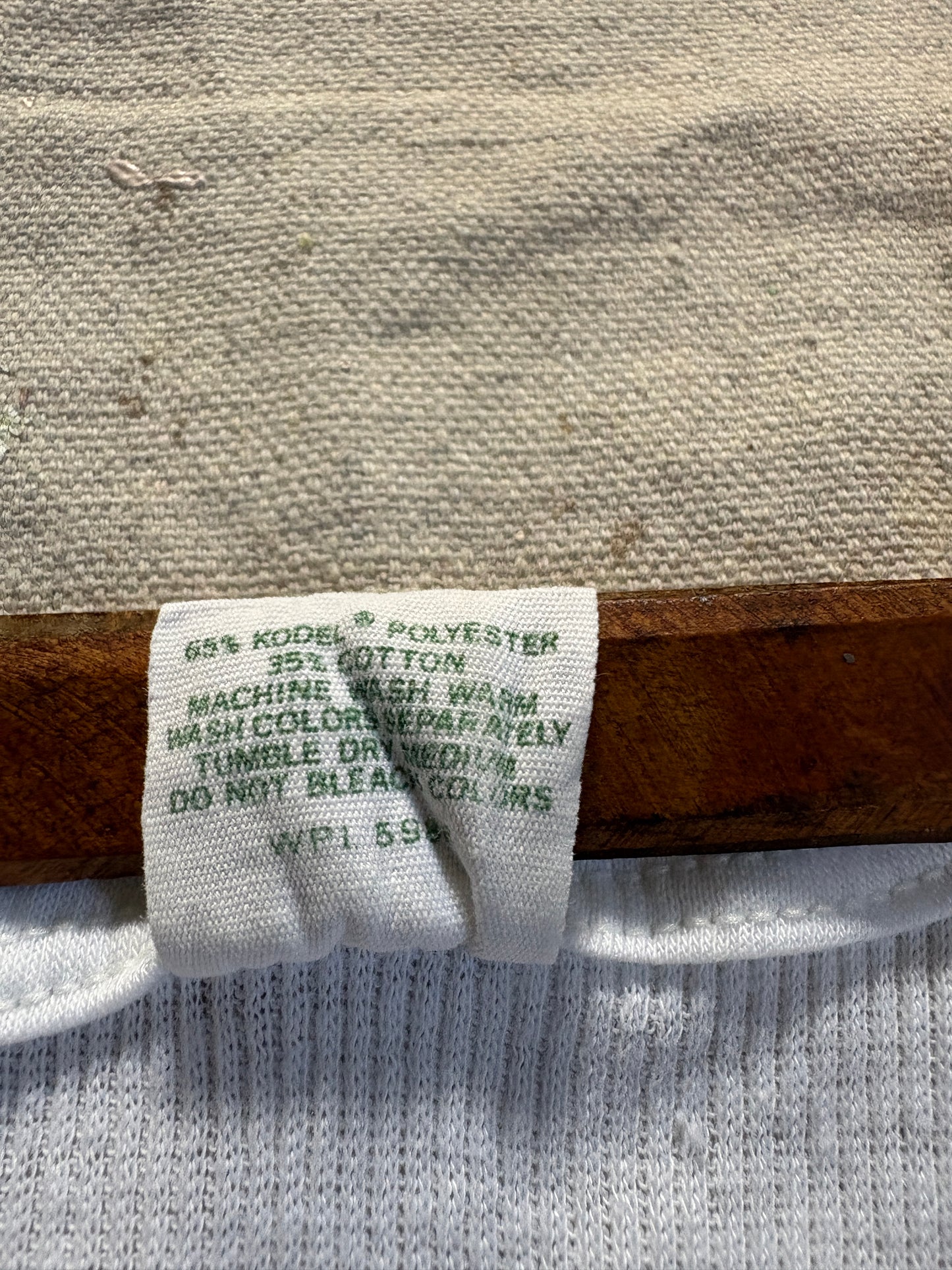 Vintage 80s Brut Plain White Tank Top