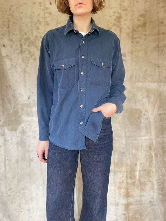90s Blue Button Down Shirt