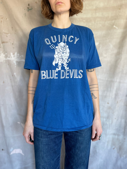 70s Quincy Blue Devils Tee