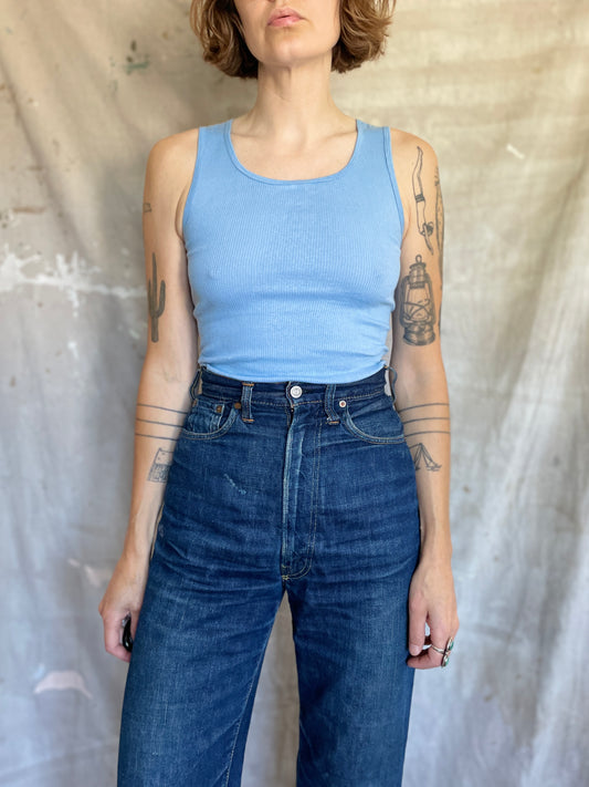 80s Blue Tank Top