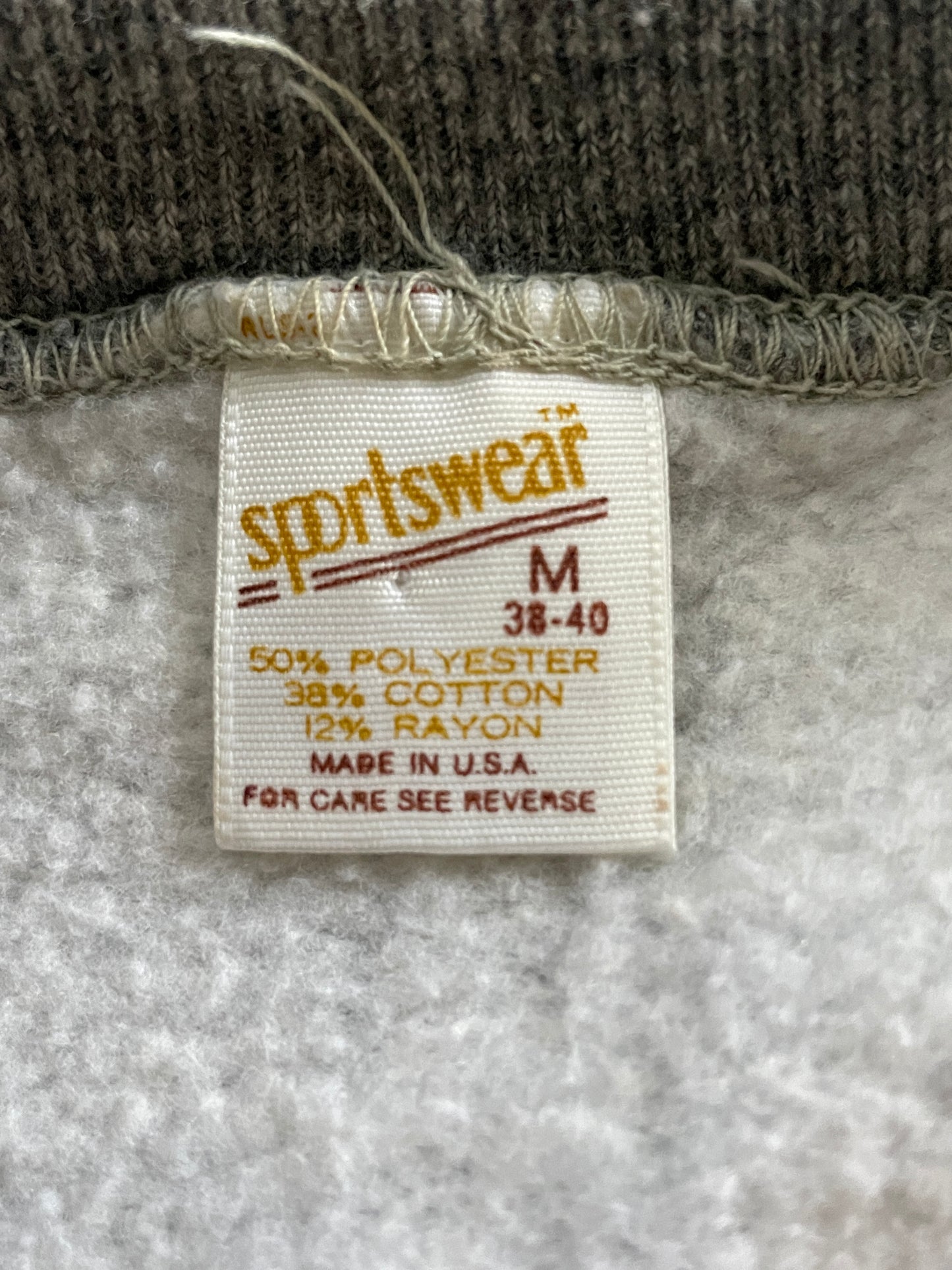80s Blank Heather Grey Sweatshirt