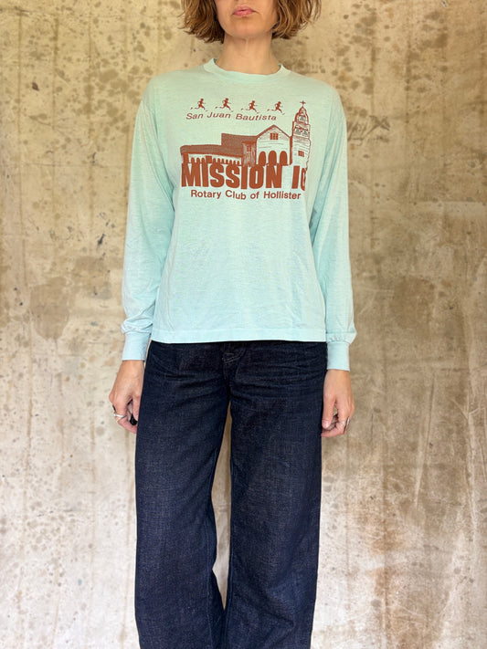 80s San Juan Bautista Mission 10 Running Tee