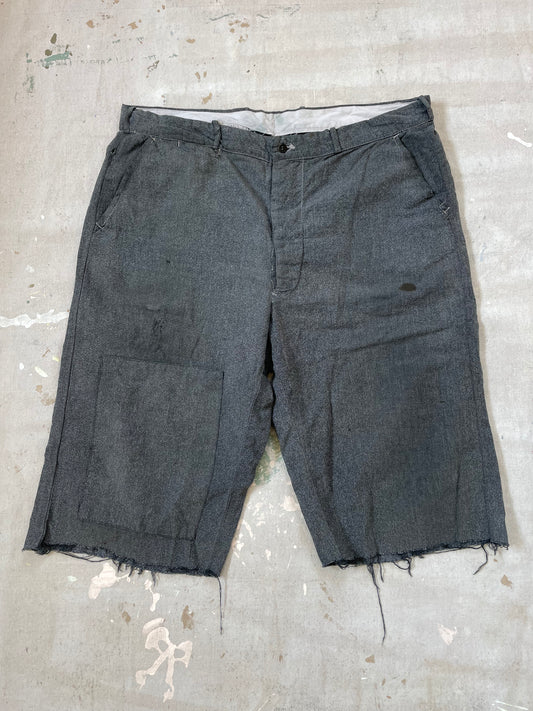 40s Salt and Pepper Cut Off Shorts