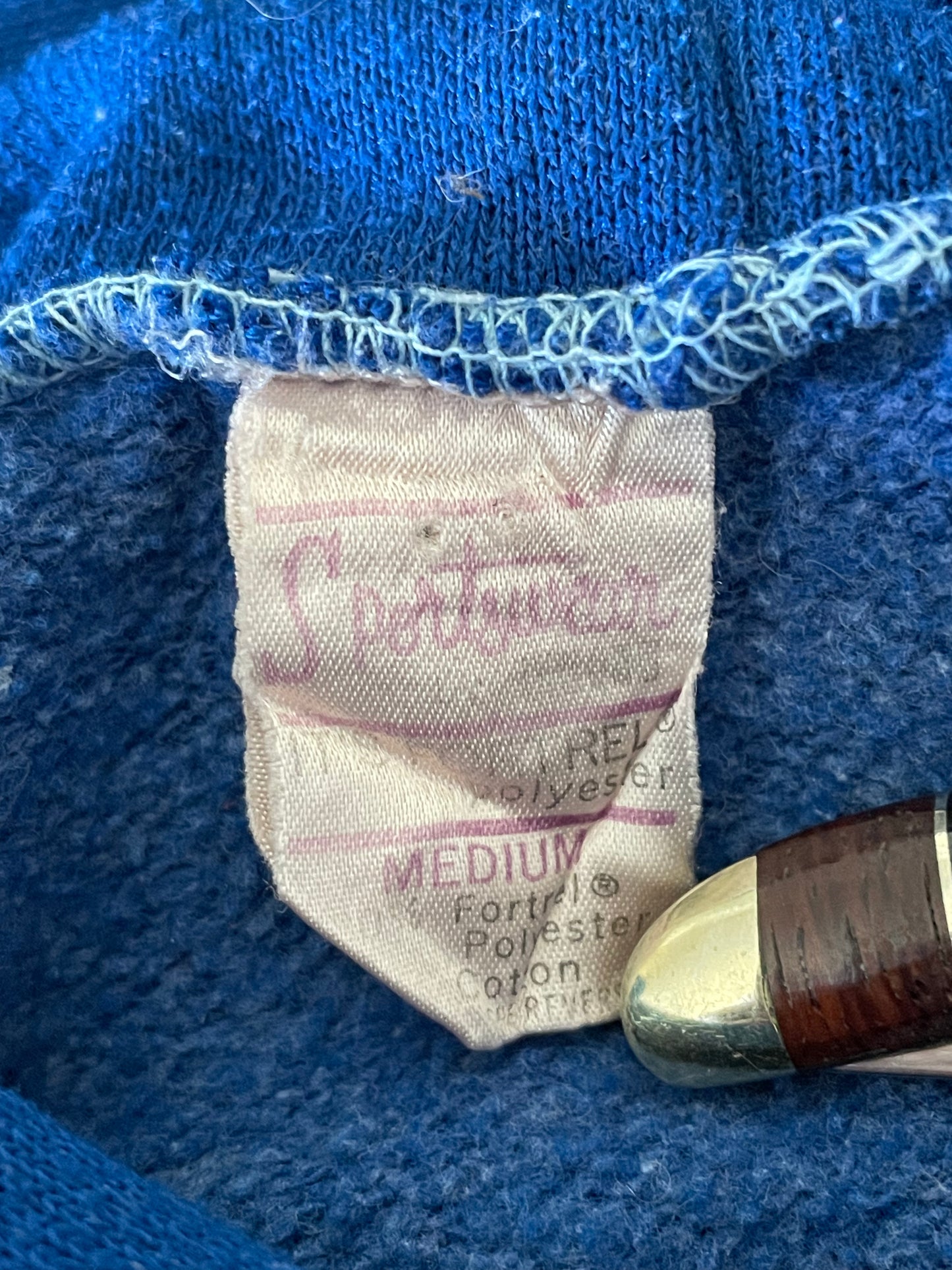 70s Blank Royal Blue Hoodie
