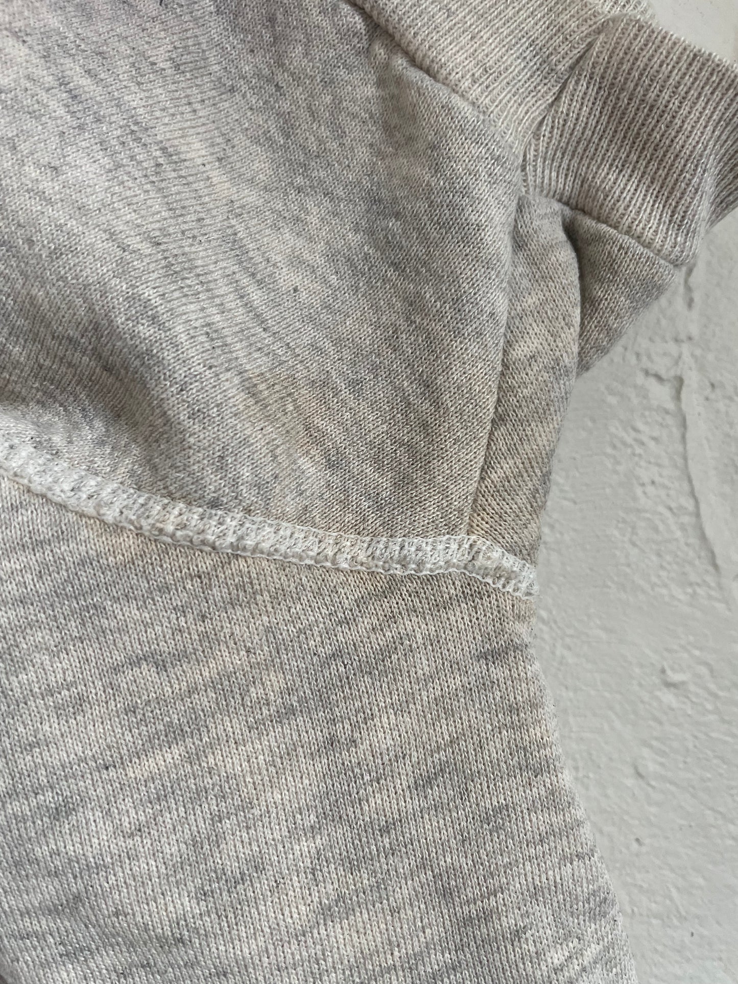80s Lee Heathered Grey/Oat Short Sleeve Sweatshirt