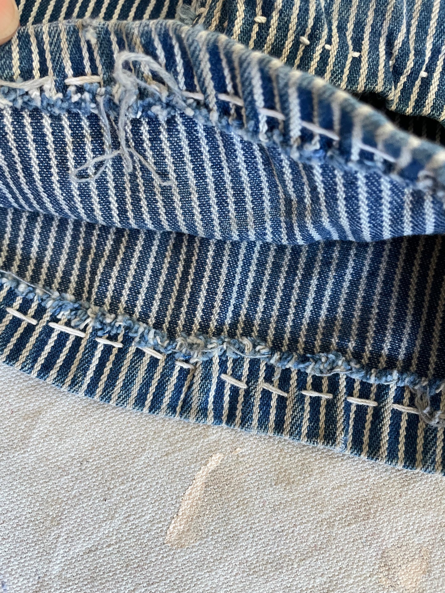 80s Roundhouse Hickory Stripe Overalls