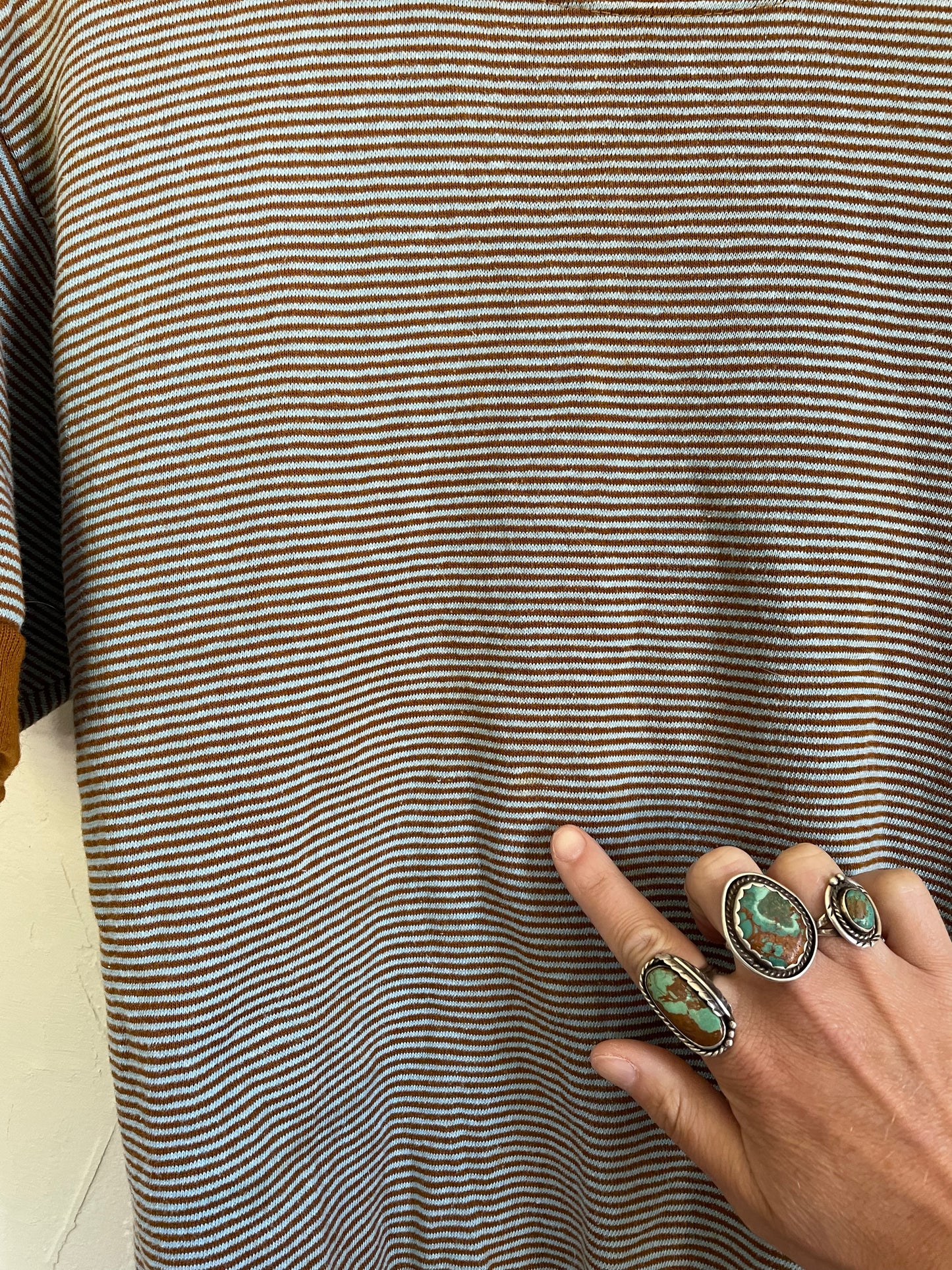 60s Mock Neck Striped Sweatshirt