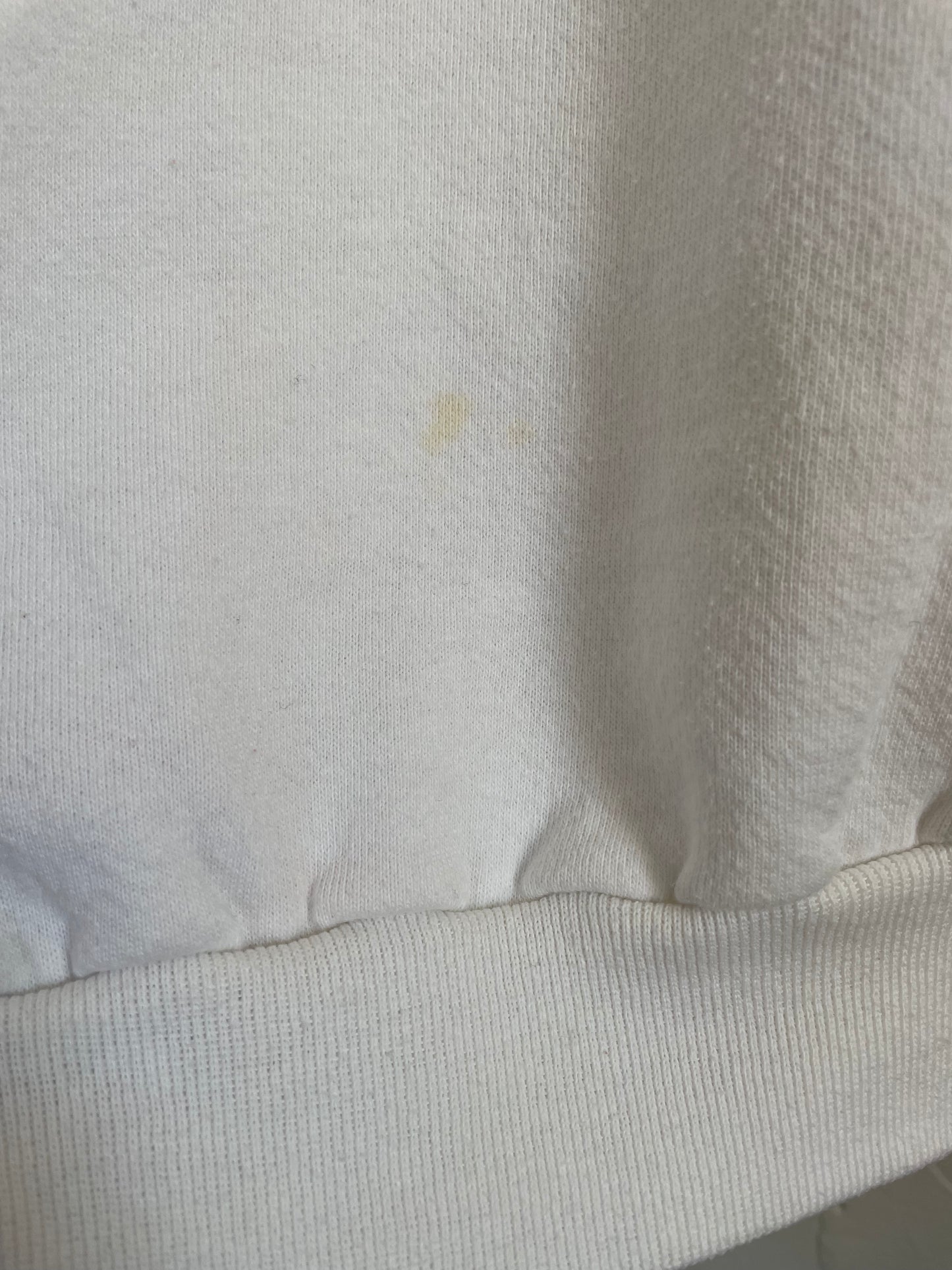 80s Blank White Sweatshirt