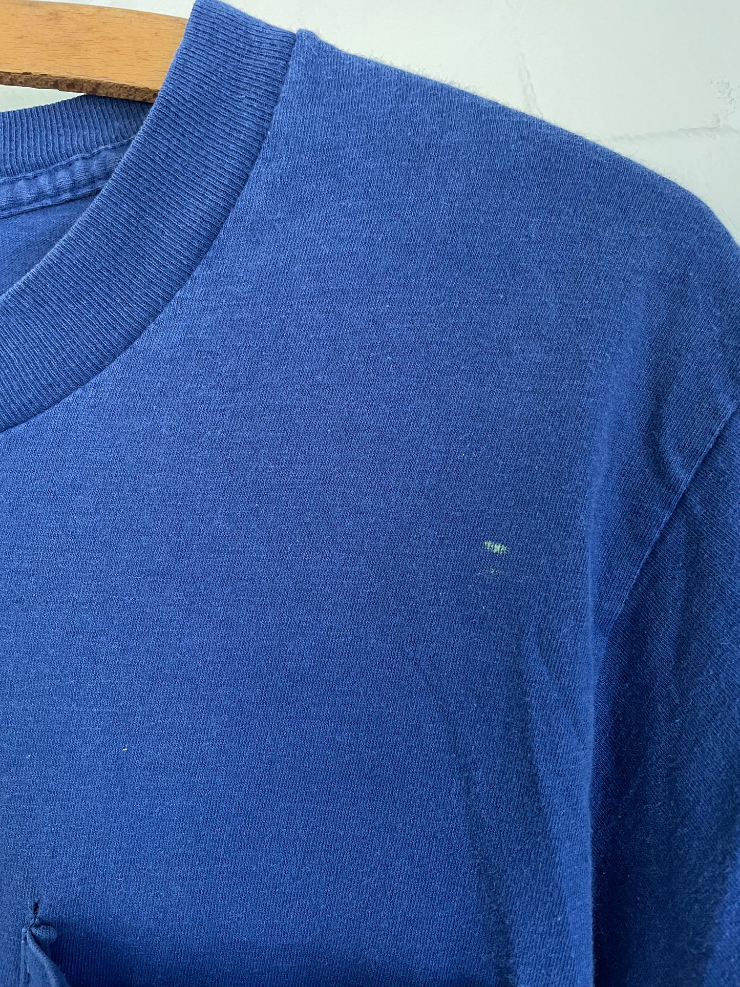 80s Blank Blue Pocket Tee