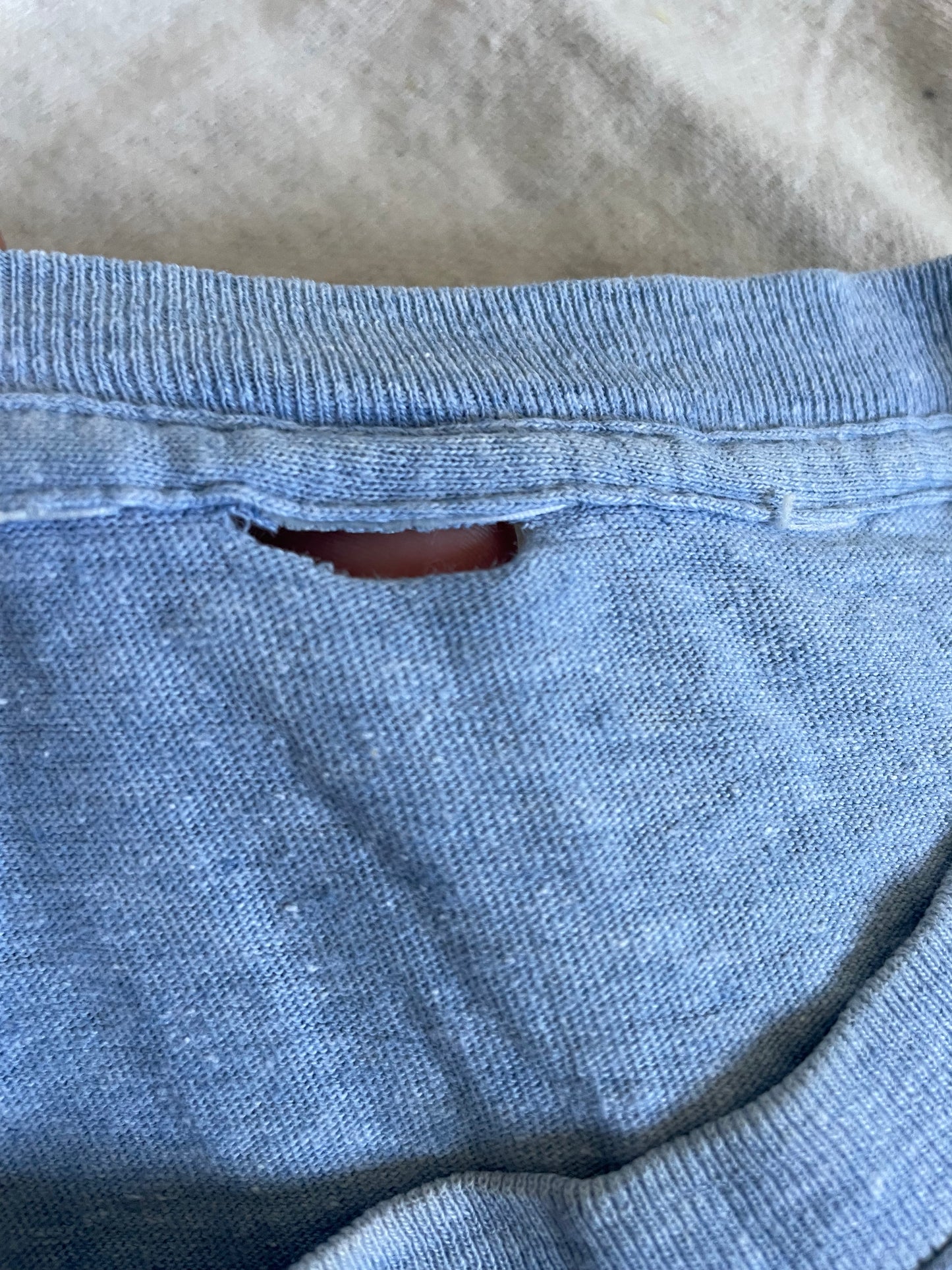 80s Baby Blue Pocket Tee