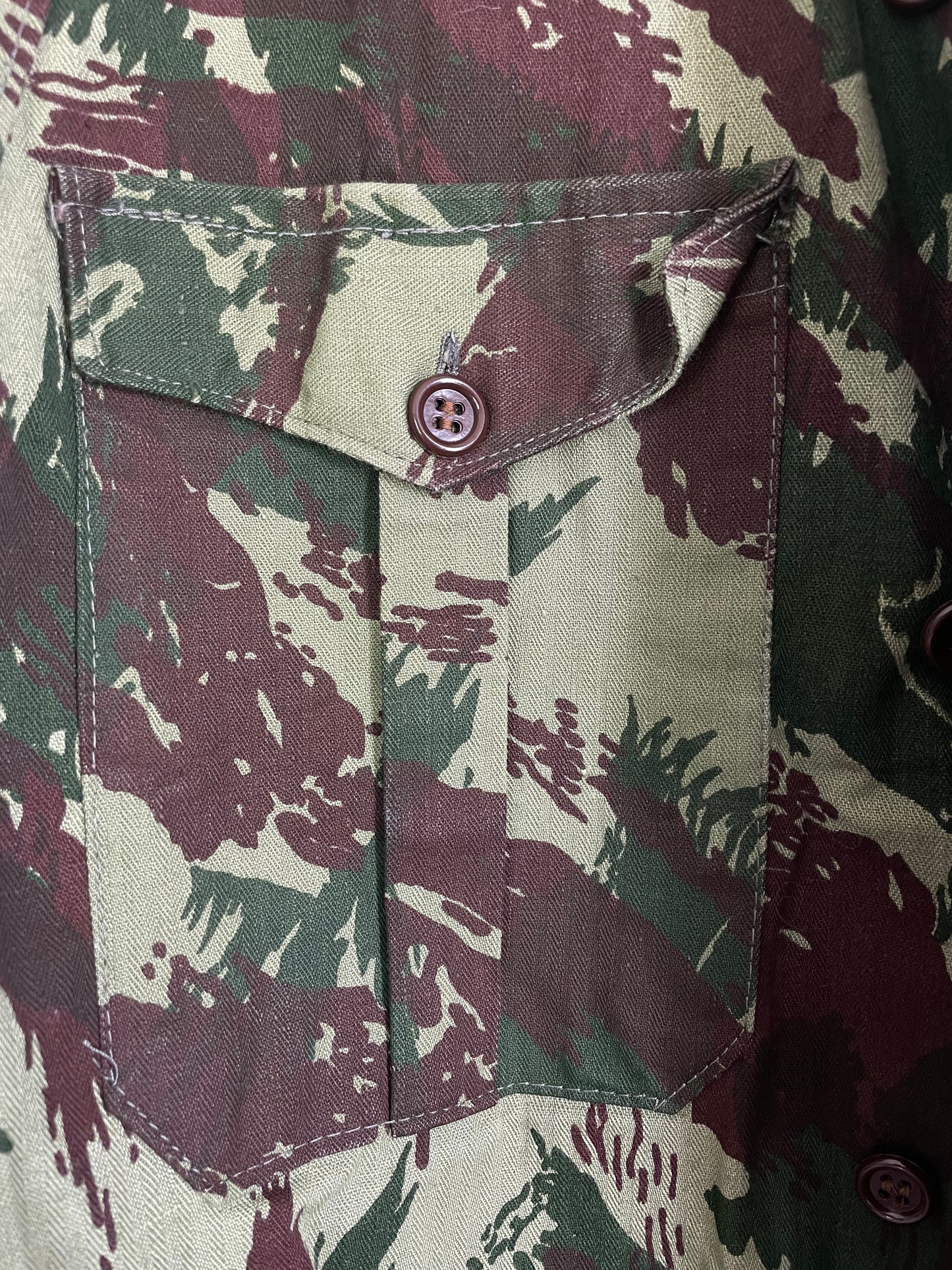 60s/70s Portuguese Lizard Camo Shirt Jacket