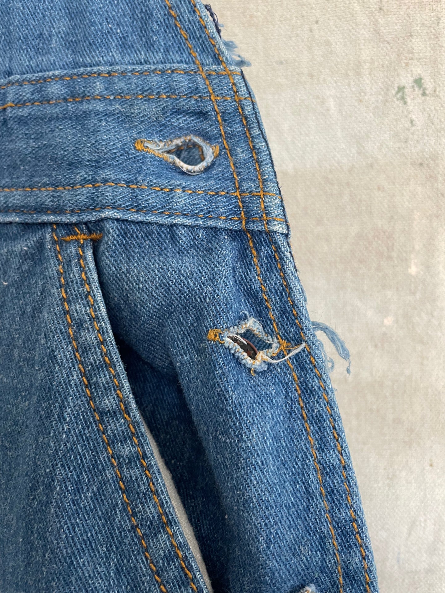 70s Denim Overalls