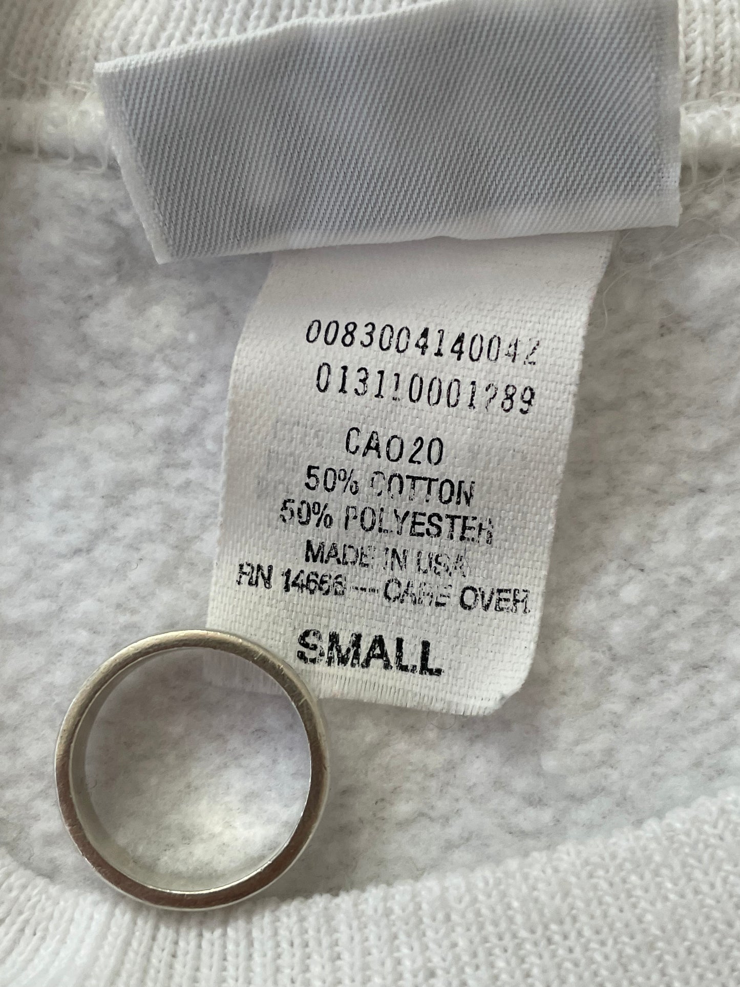 80s Blank White Sweatshirt