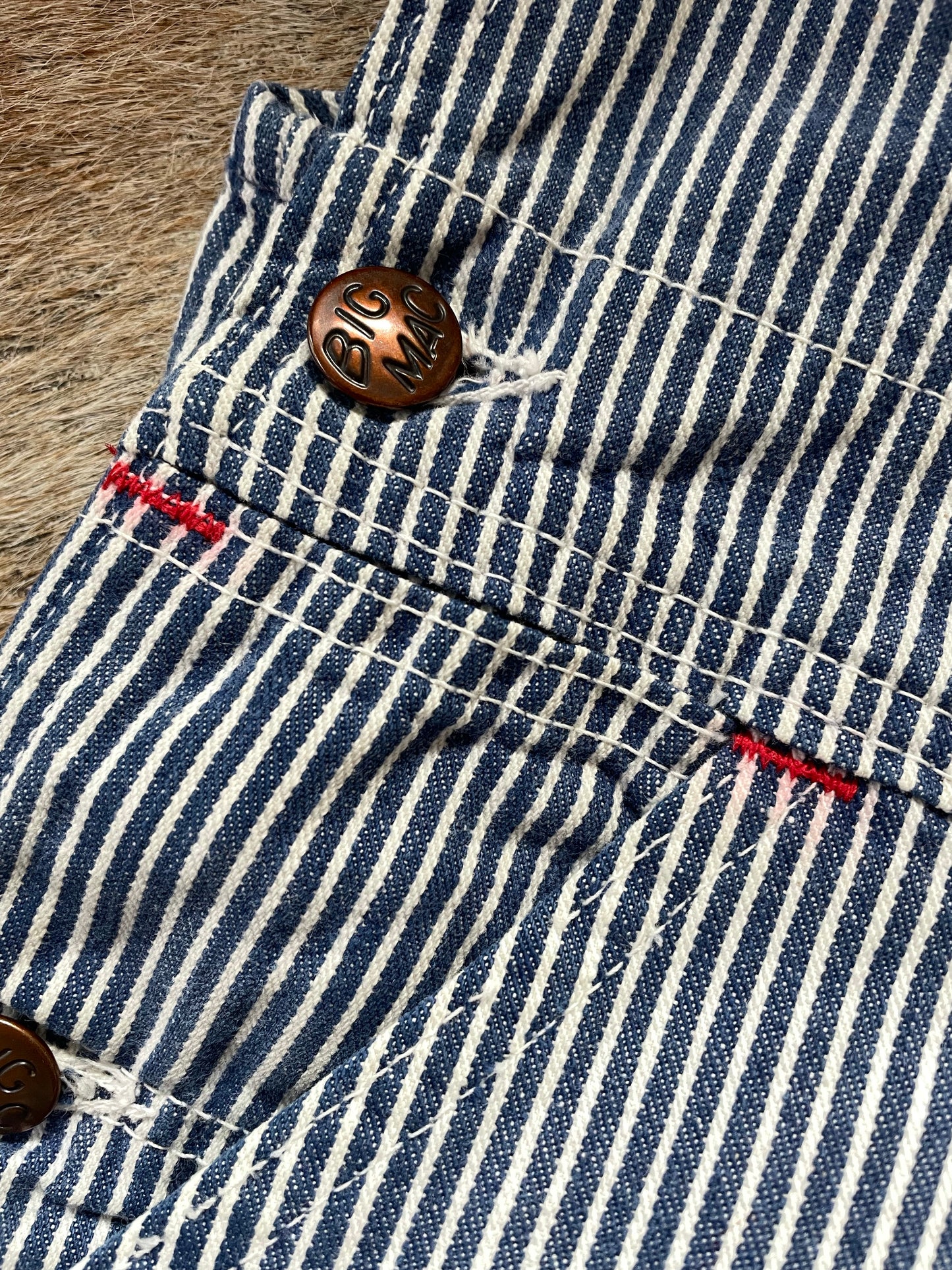 70s Big Mac Hickory Stripe Overalls