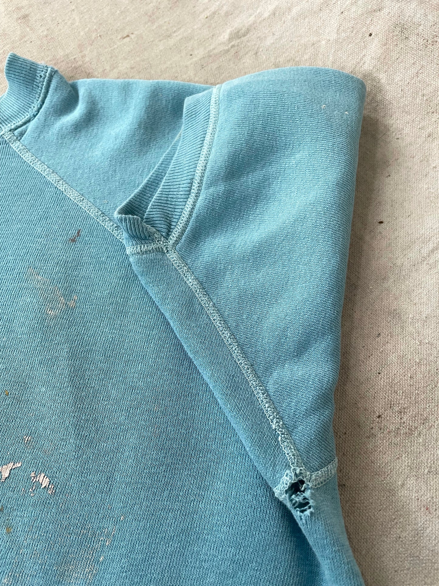 Painted Robin’s Egg Short Sleeve Sweatshirt