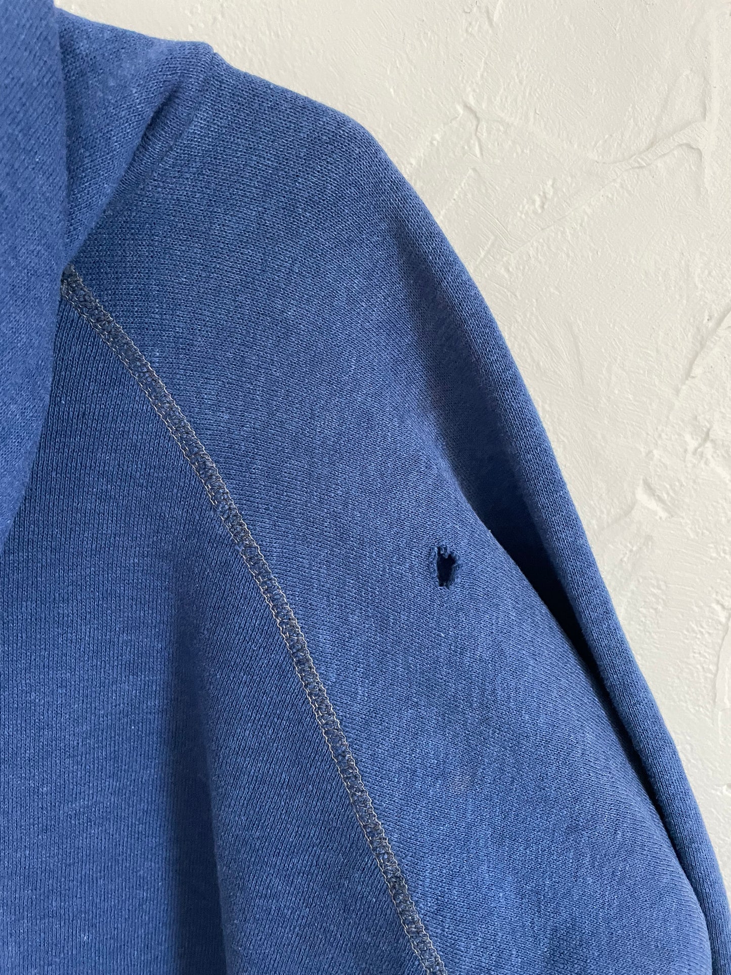 70s Blank Navy Blue Hoodie