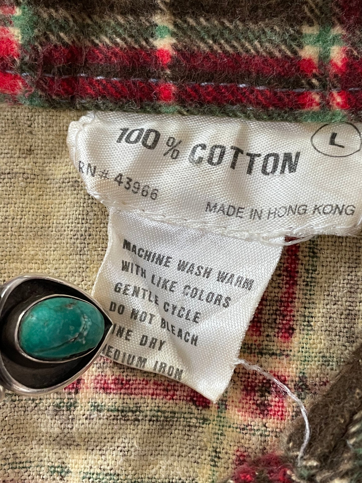 70s Plaid Flannel Button Down