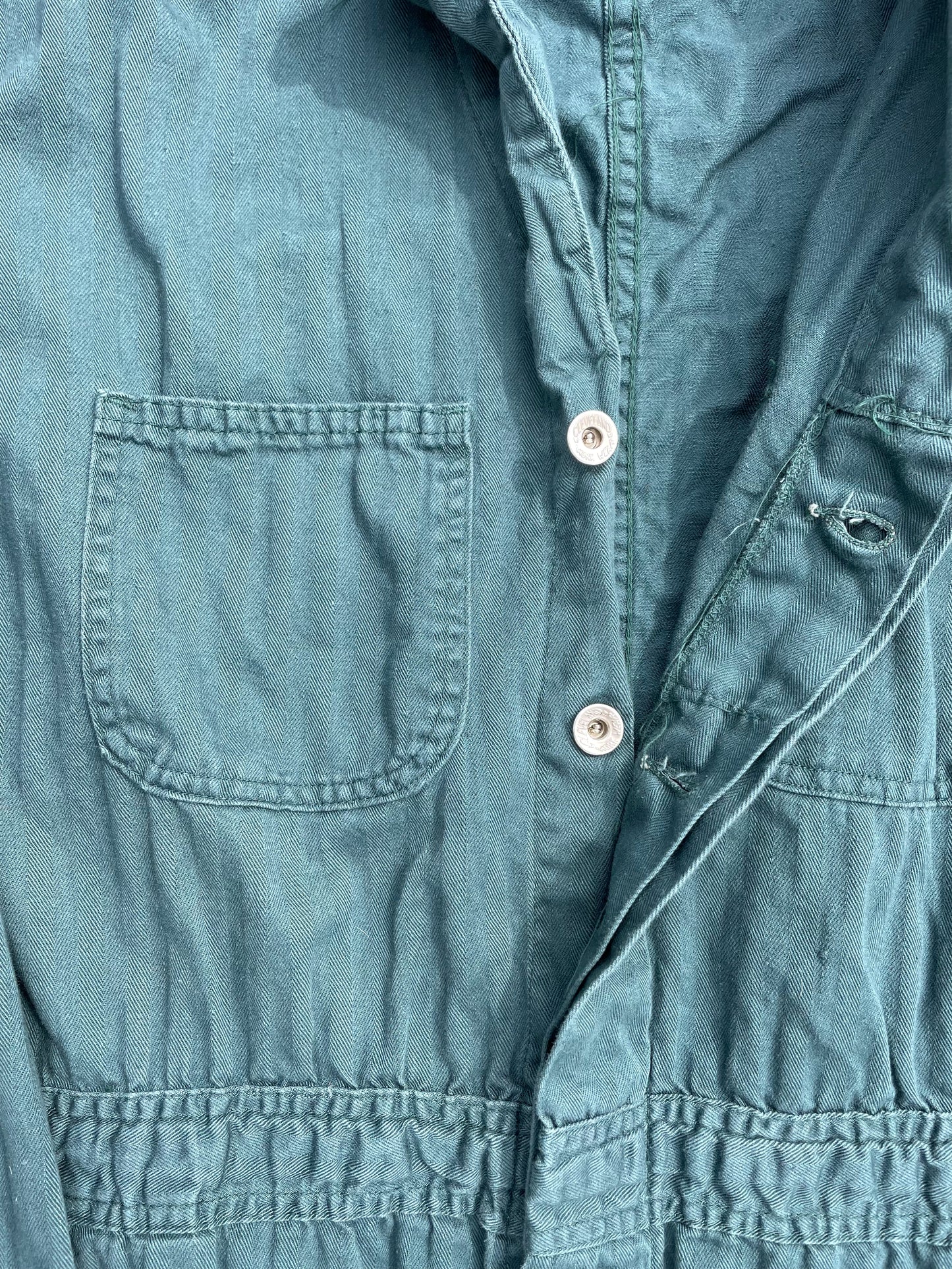 70s Green HBT Coveralls