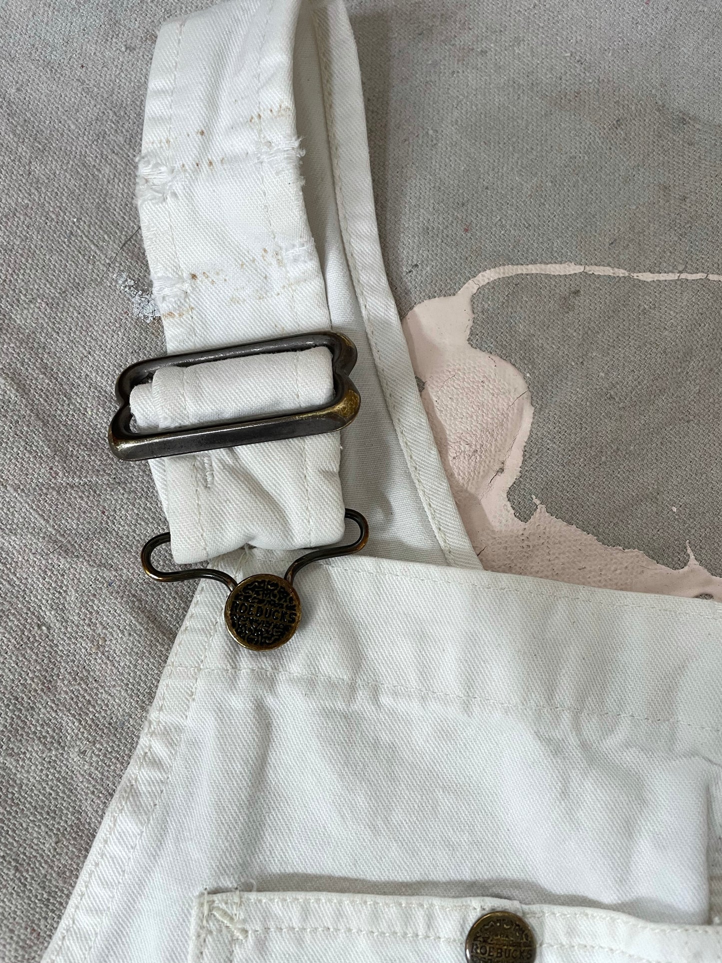 80s Sears Roebucks Off-White Overalls
