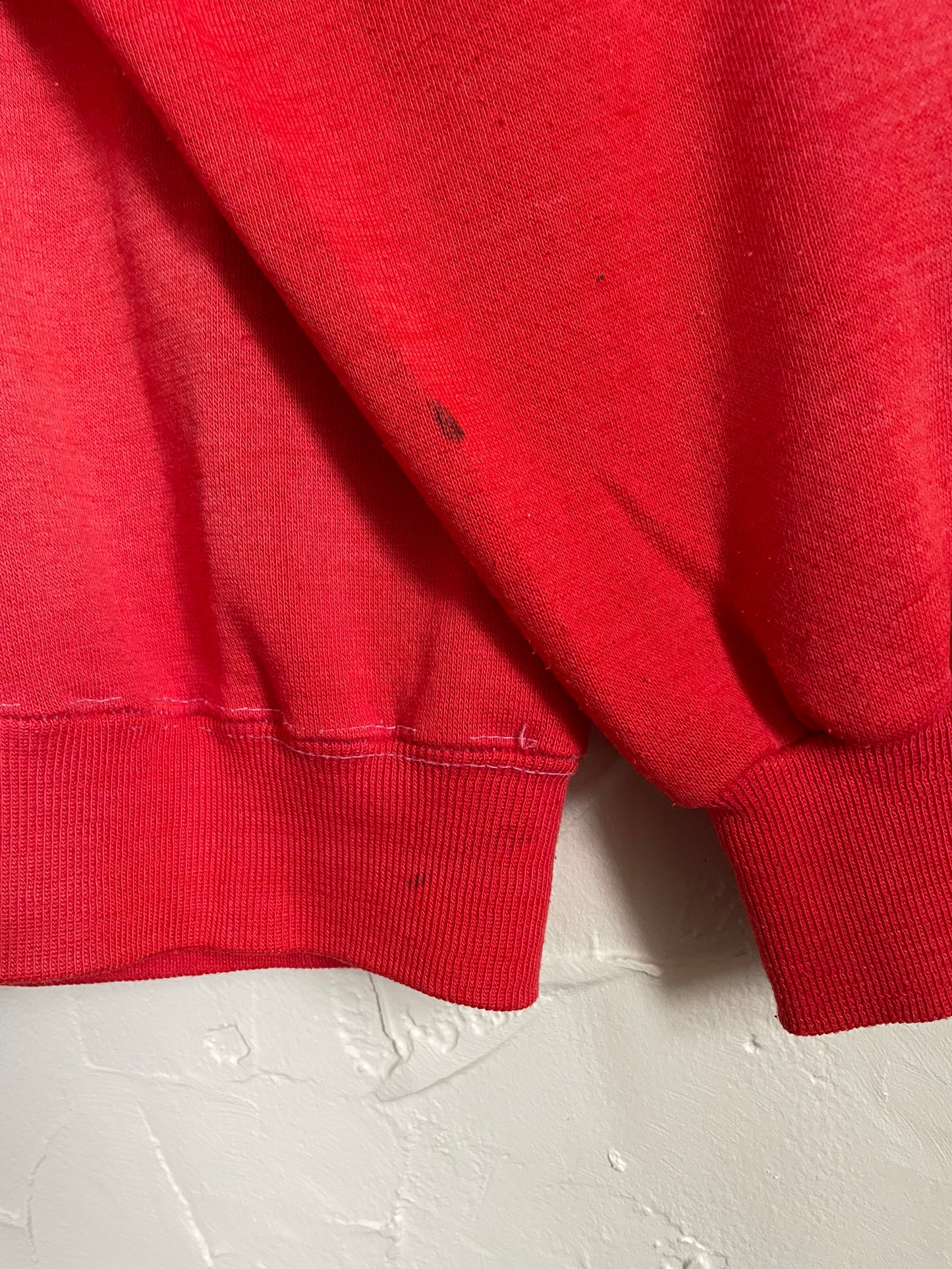 70s Blank Bright Red Sweatshirt