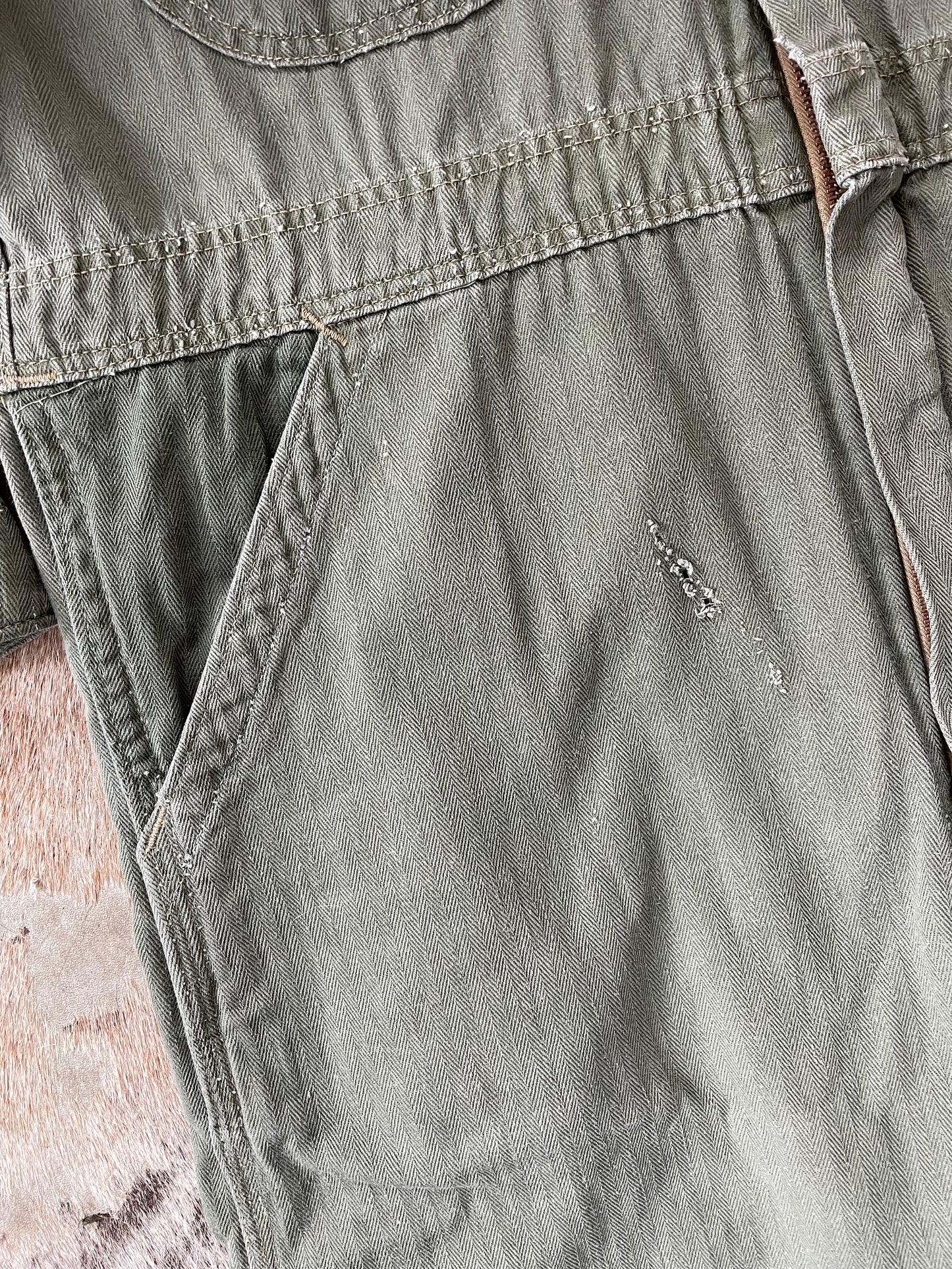 50s Nunnally’s Engineer Green HBT Coveralls