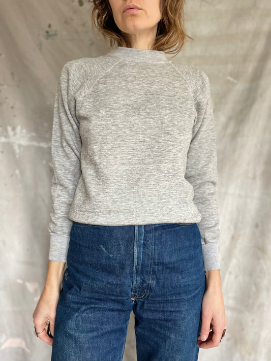 70s/80s Blank Heather Grey Sweatshirt