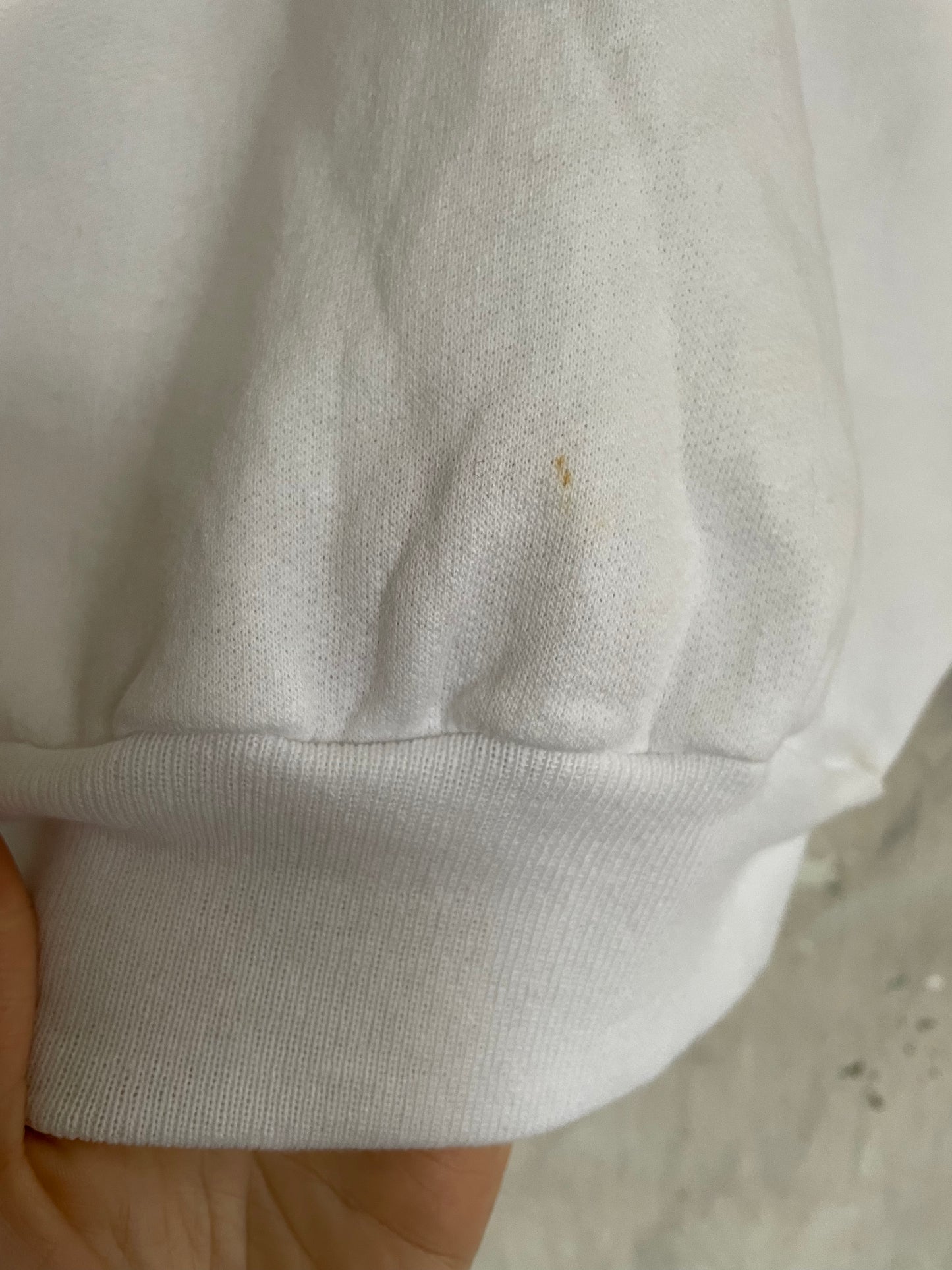 90s Deadstock Blank White Sweatshirt
