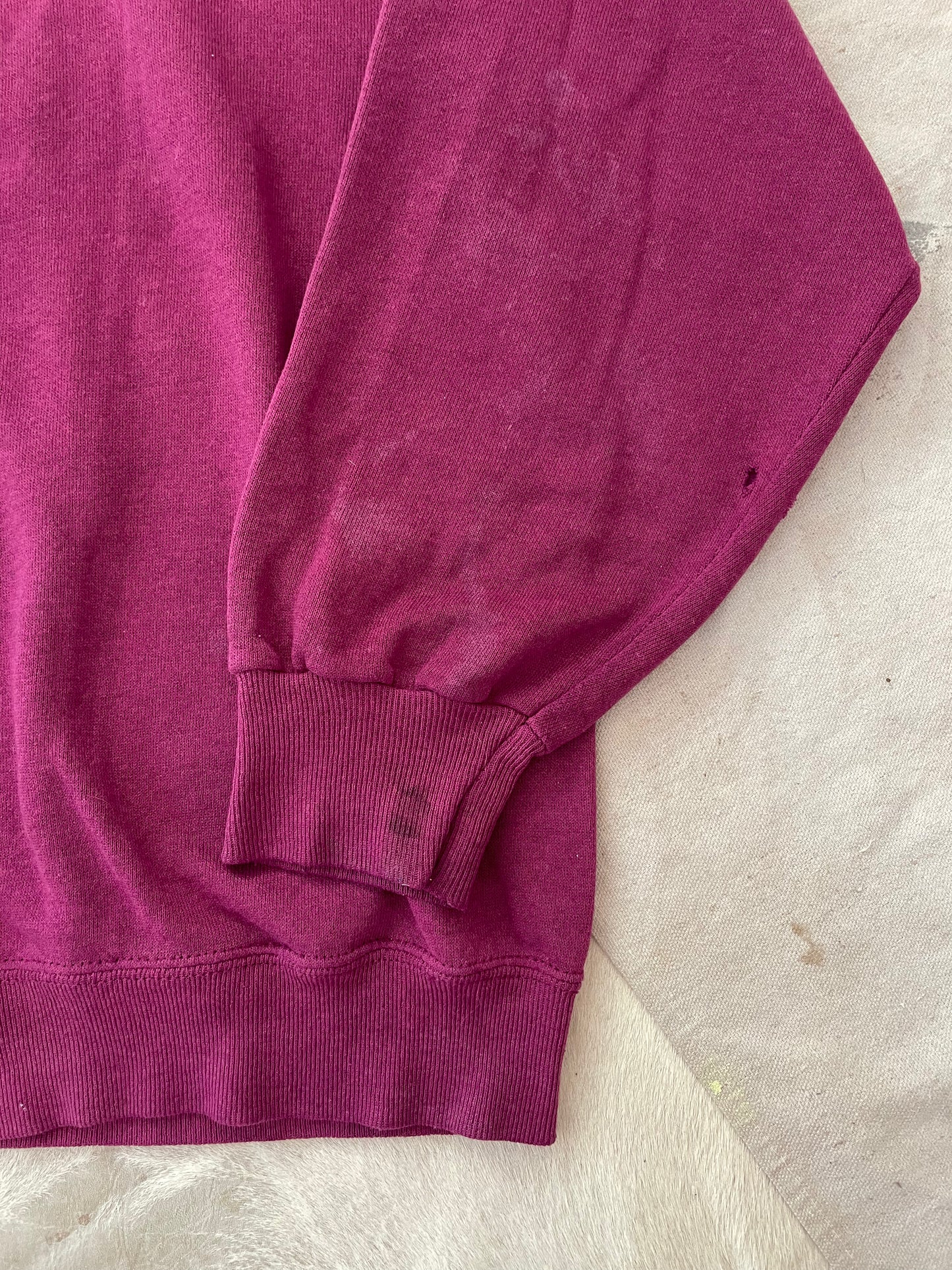 80s Blank Dark Fuchsia Sweatshirt