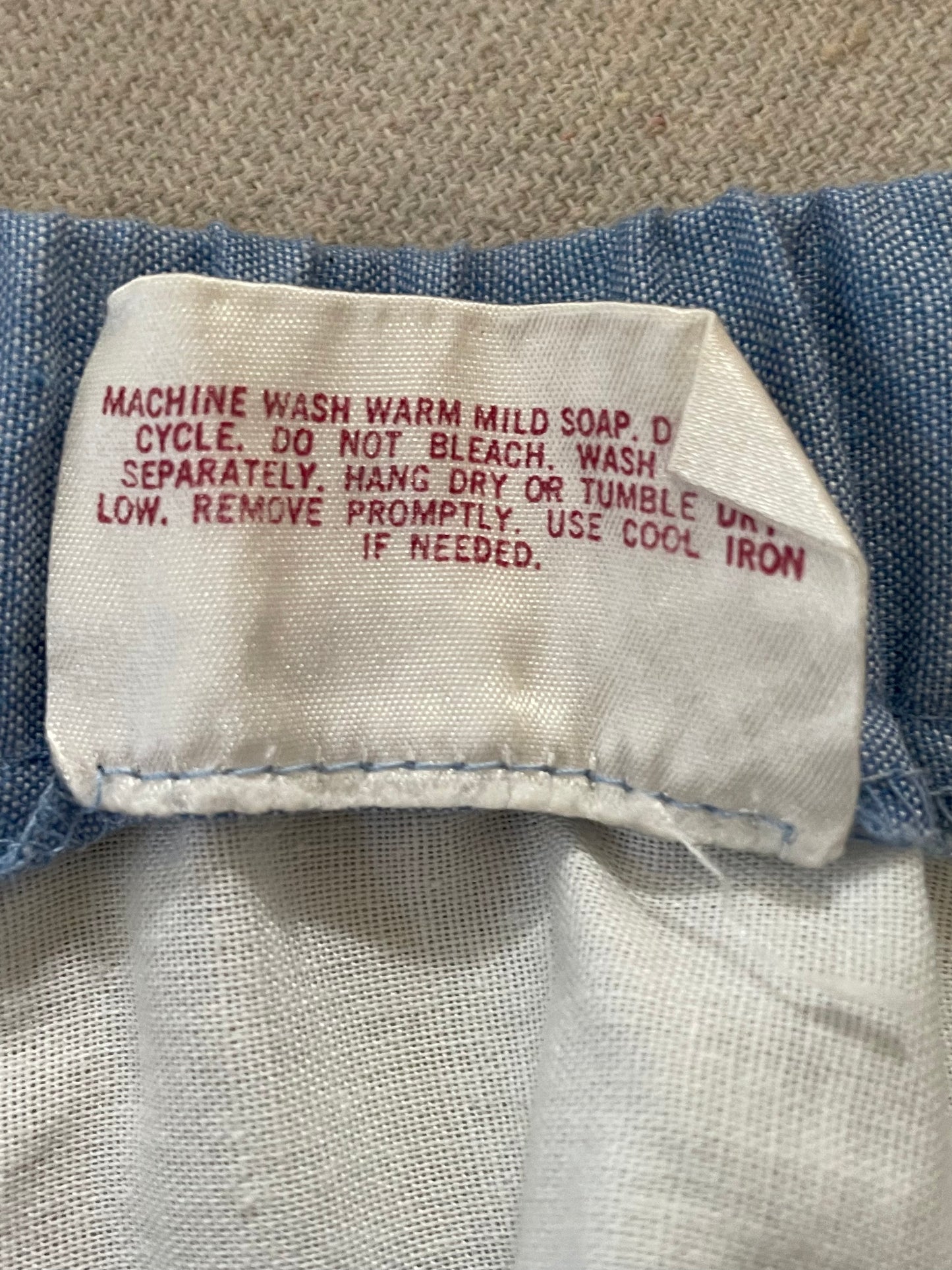 80s Chambray Circle Skirt