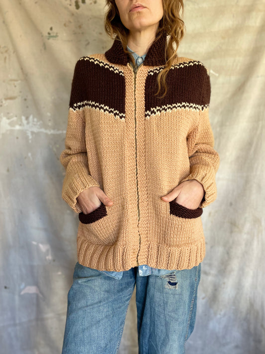 60s Handmade Mary Maxim Style Sweater