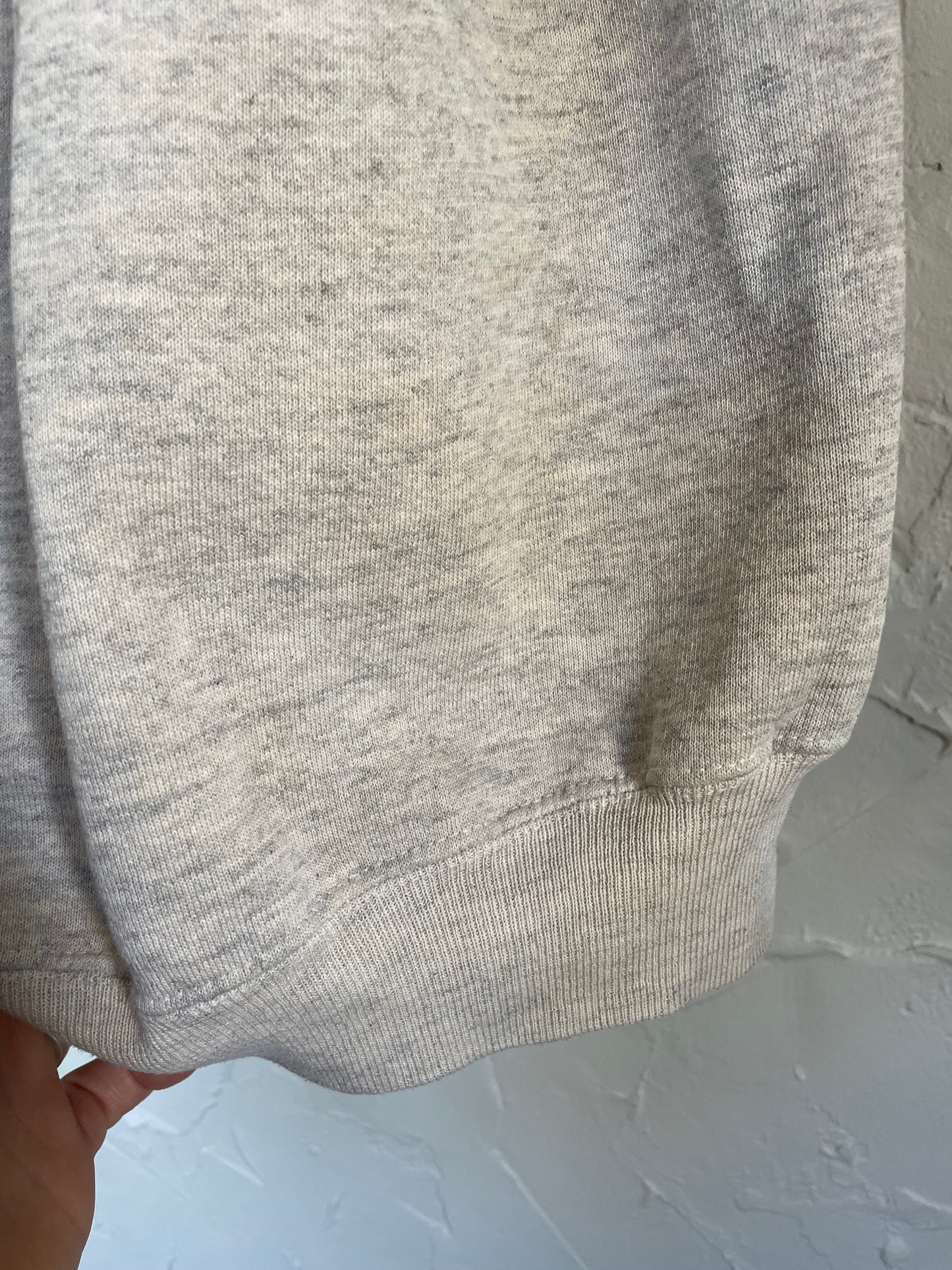 80s Lee Heathered Grey Short Sleeve Sweatshirt