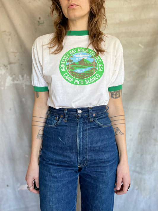80s Camp Pico Blanco, Monterey Bay Area Council BSA tee