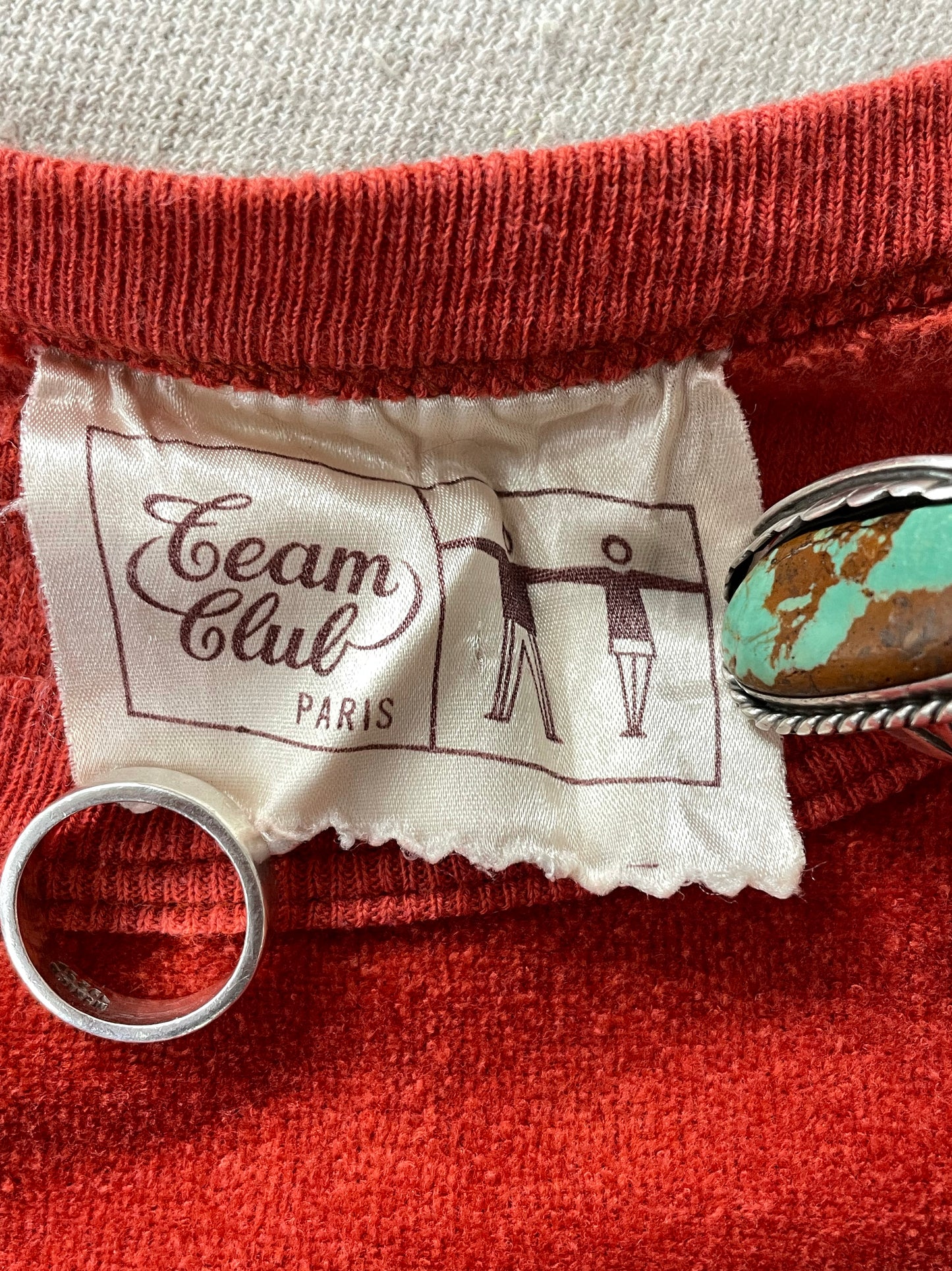 Rust Velour Sweatshirt