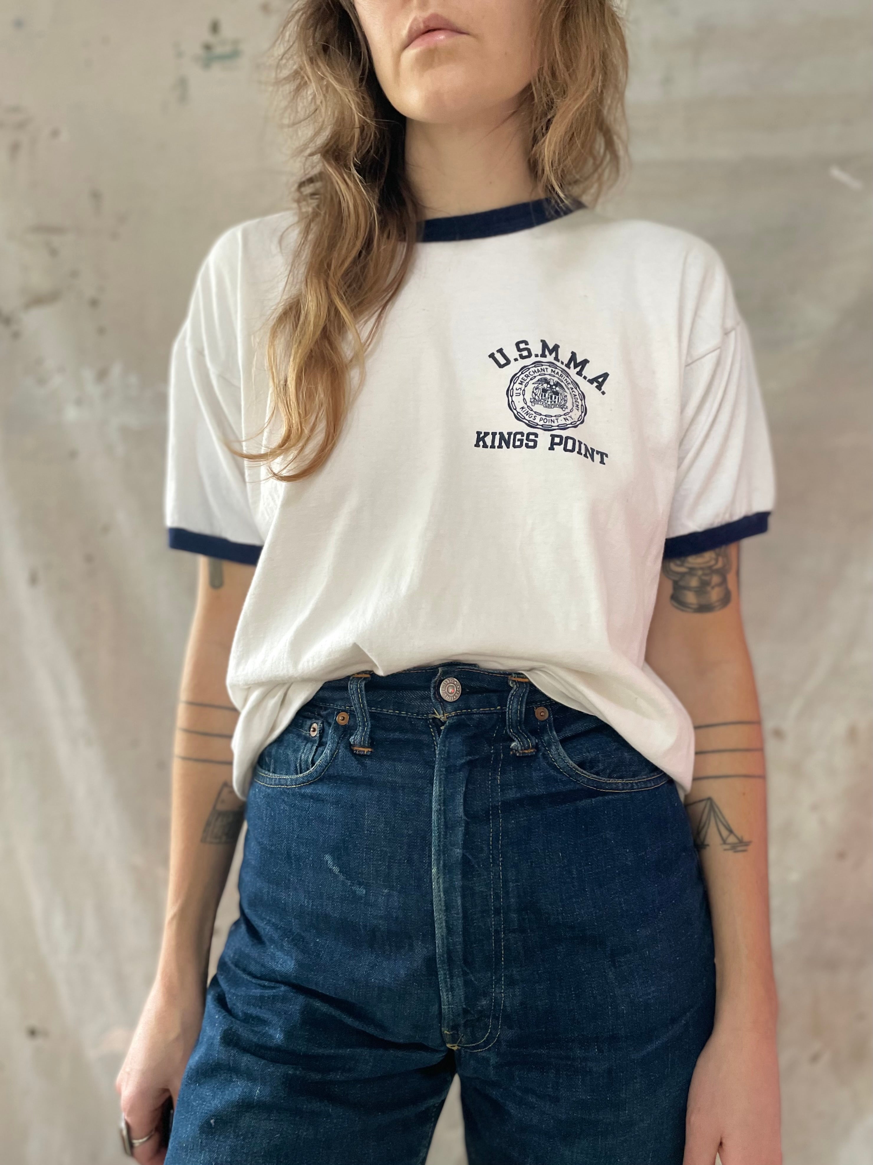 80s Champion USMMA Kings Point, NY Tee – Double Barrel Dry Goods