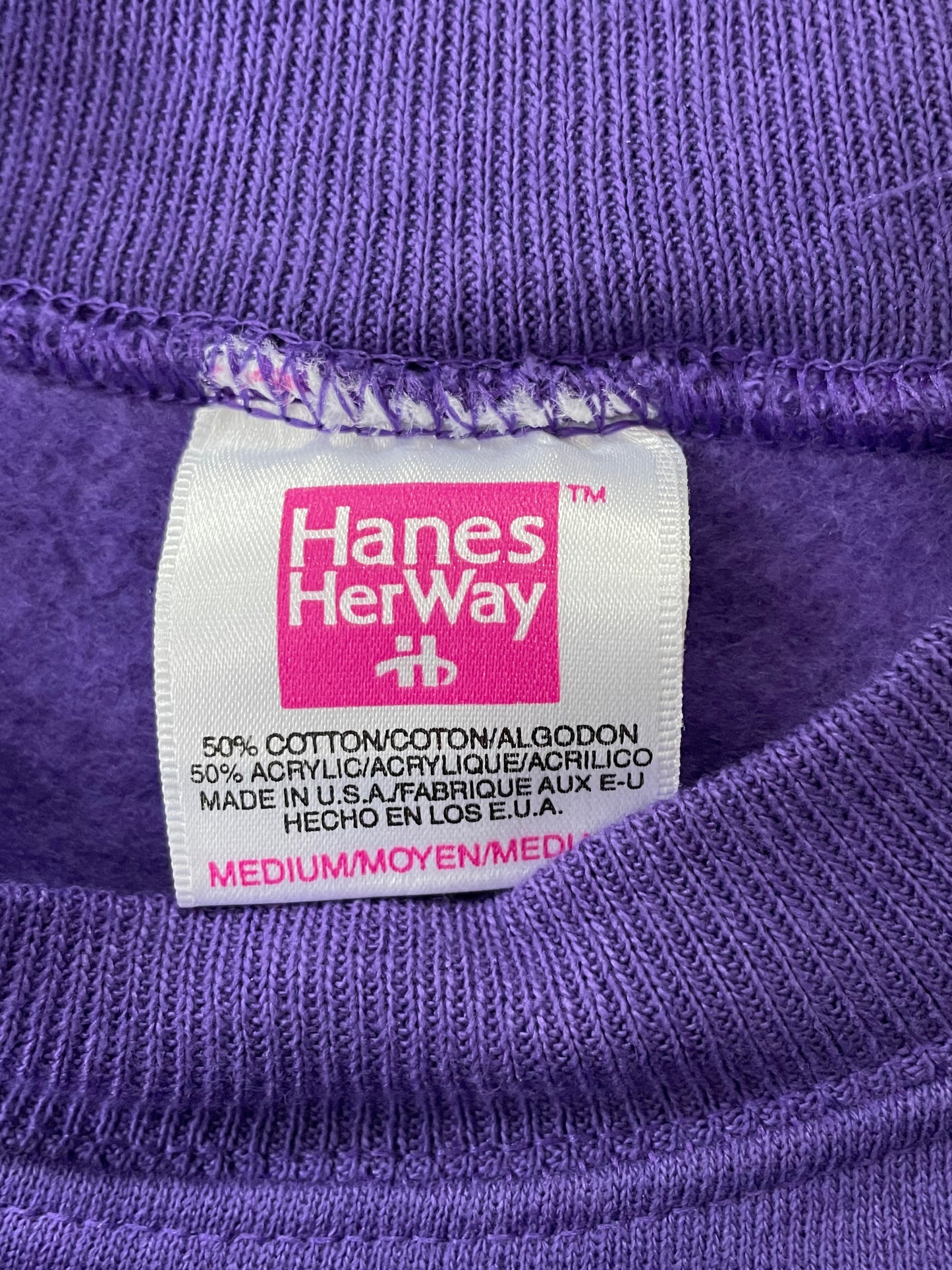 90s NOS Blank Purple Sweatshirt