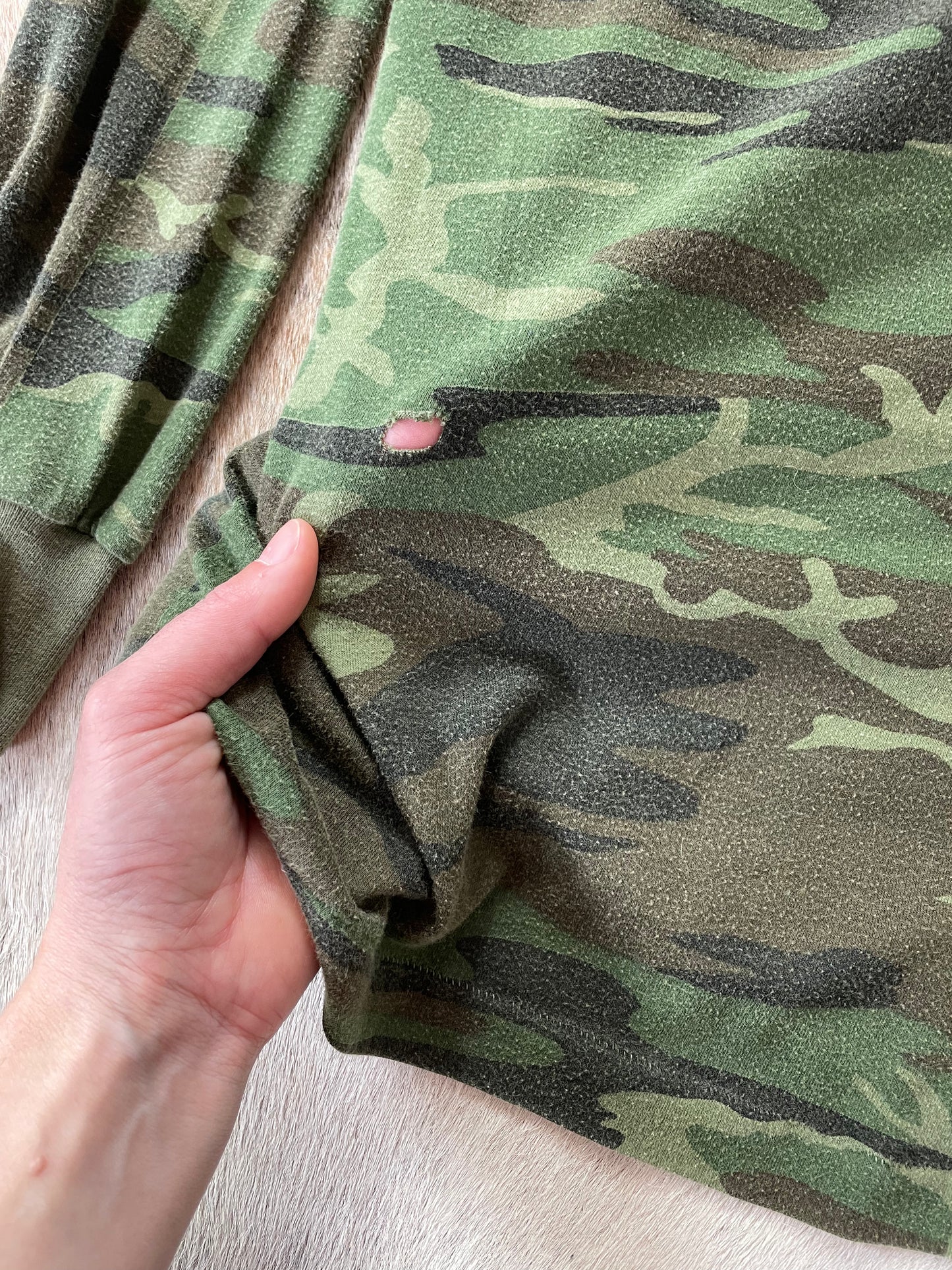 80s Camo Long Sleeve Pocket Shirt