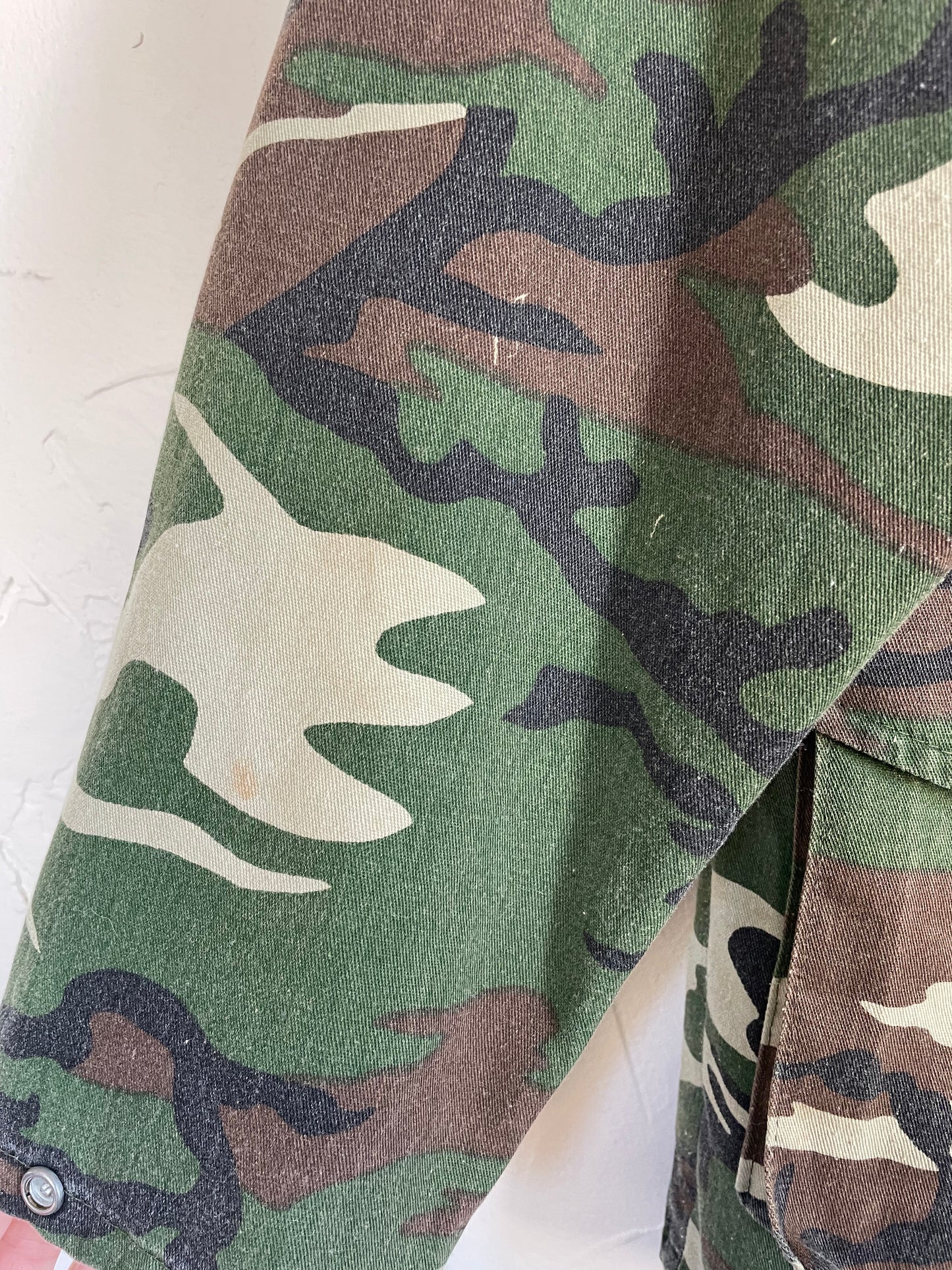 70s/80s Woodland Camo Shirt Jacket