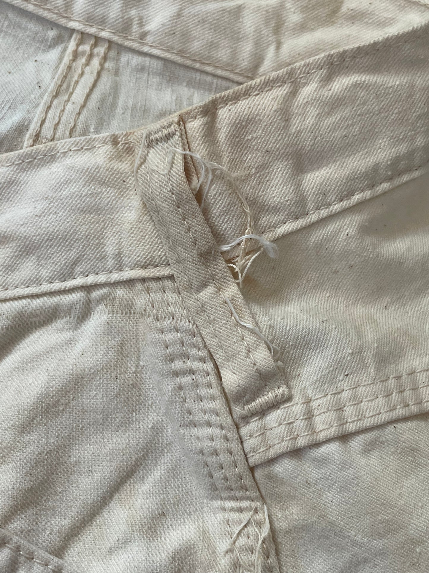 70s DeeCee Ecru Carpenter Pants
